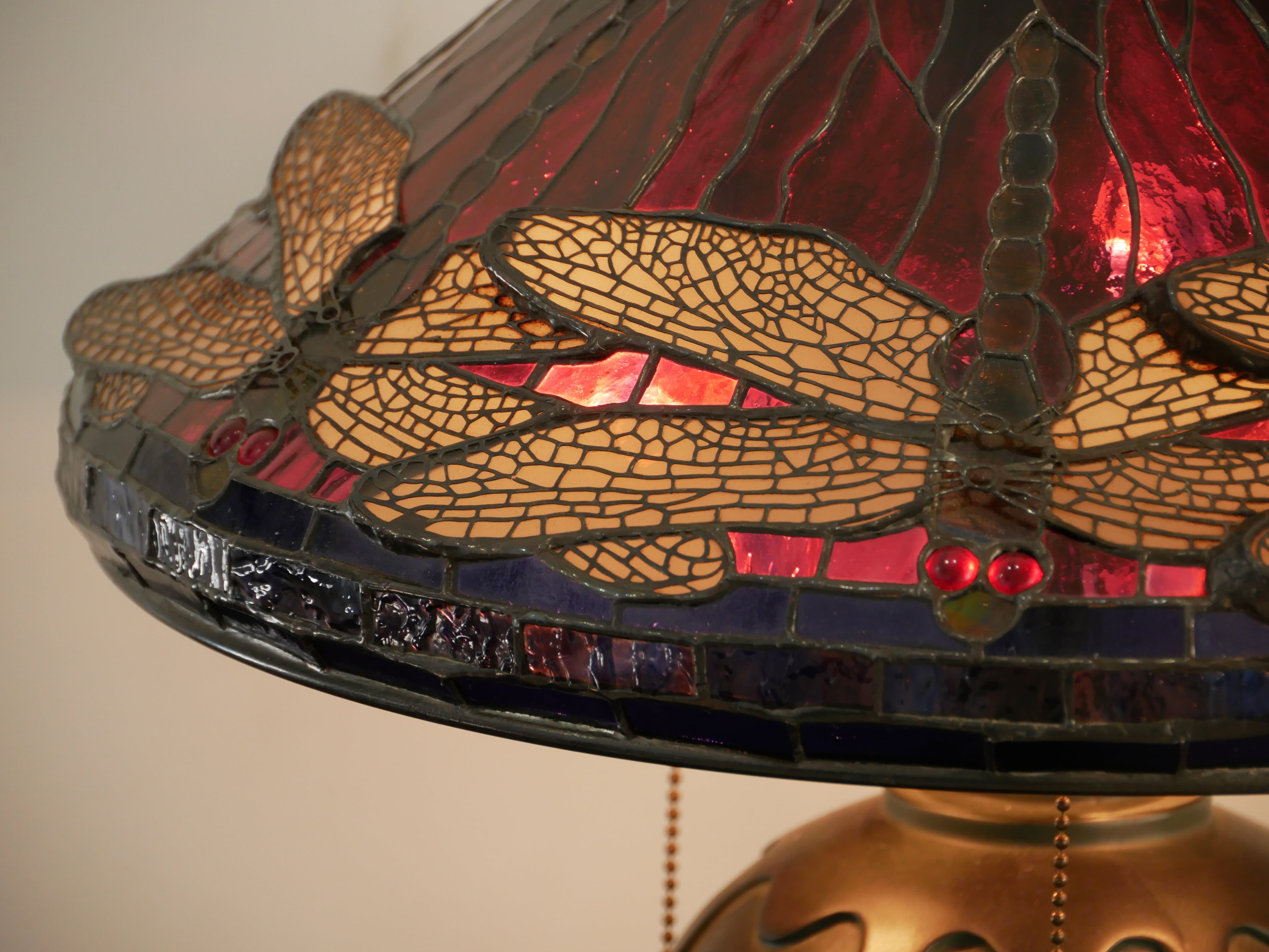 ステンドグラス】ティファニーランプ ドラゴンフライ SH | ステンド