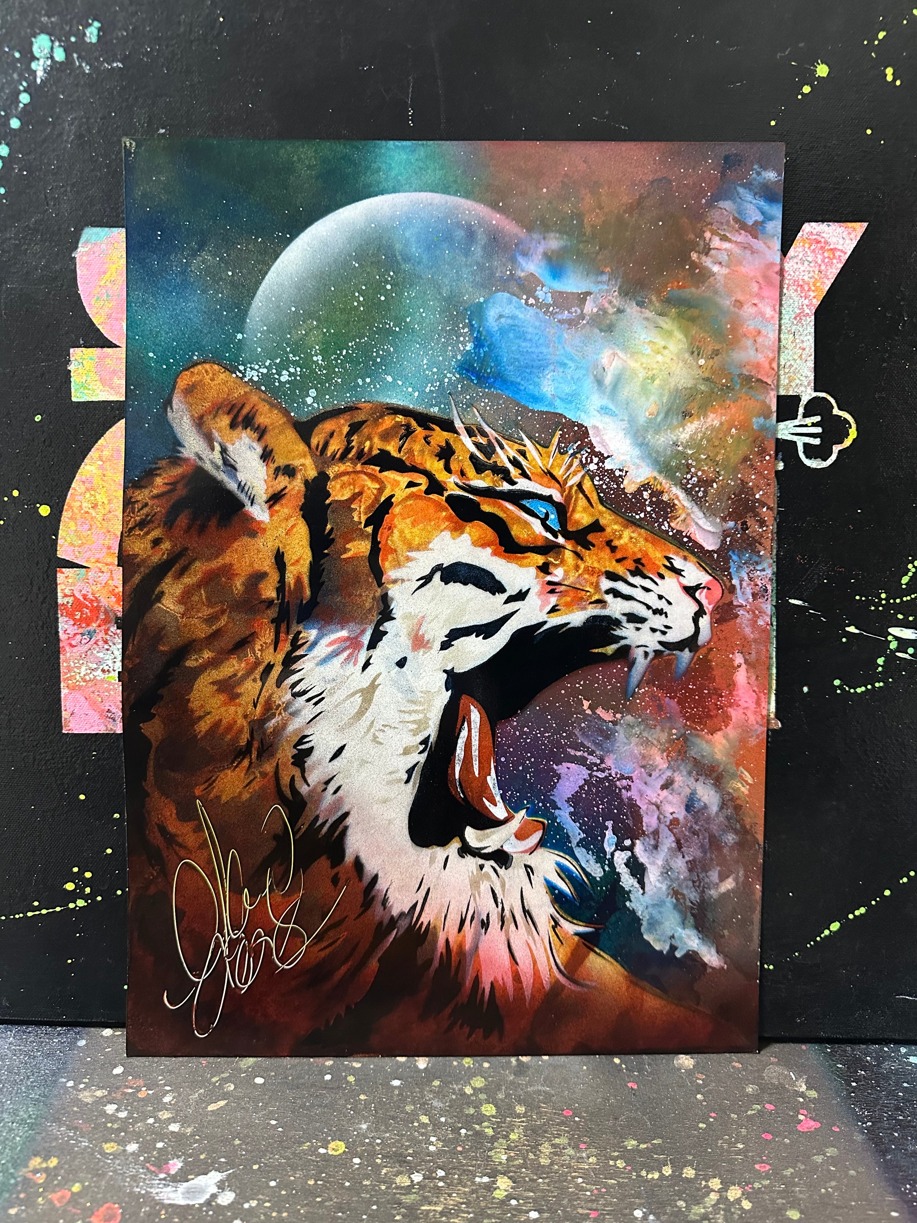 EZO※ページ 原画 スプレーアートエデン トカゲ EZO※ページ 原画