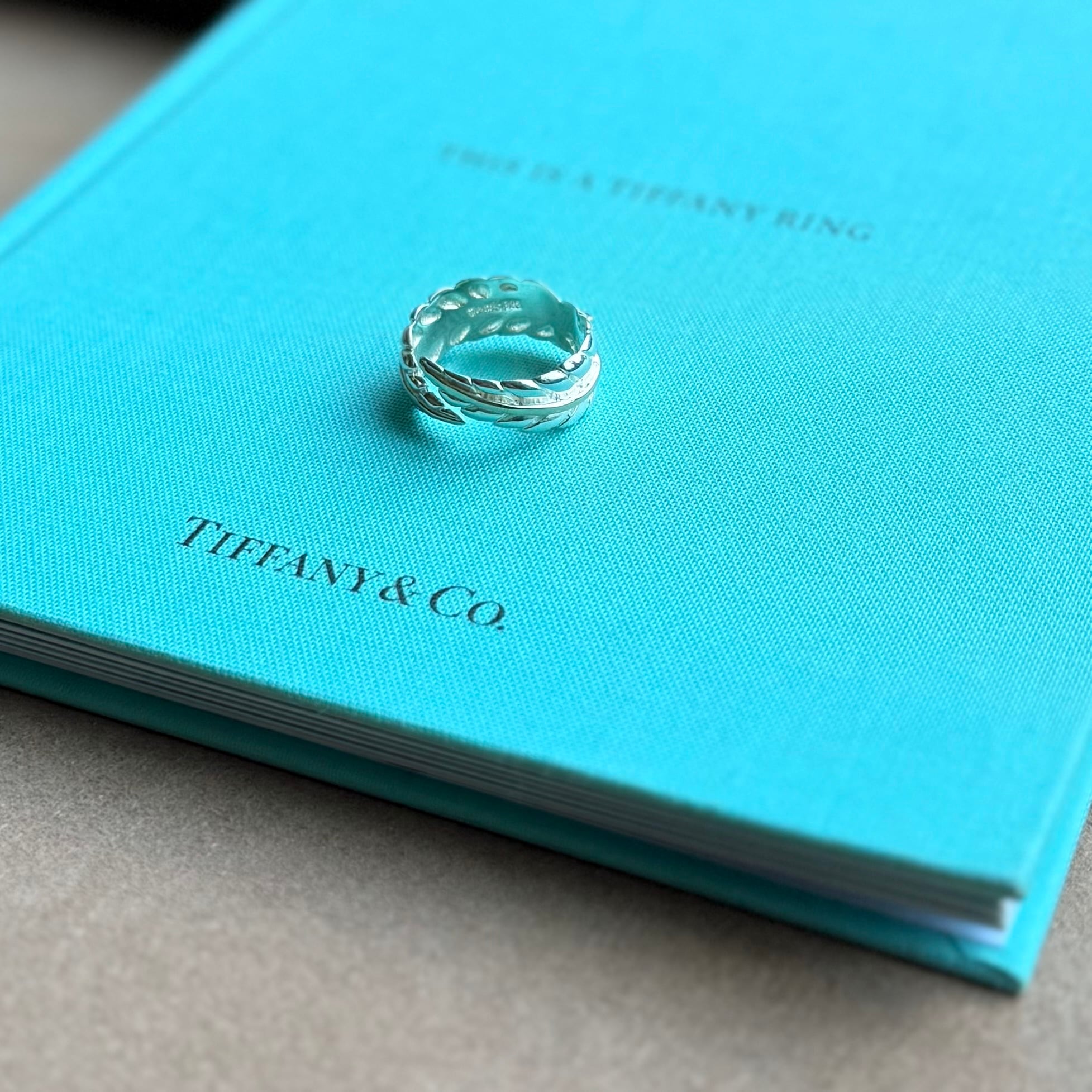 vintage tiffany ヴィンテージティファニー two leaves ring silver925