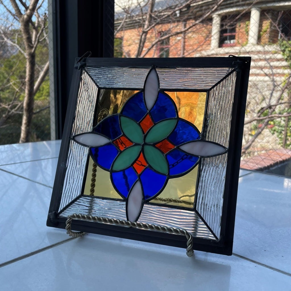 幾何学模様のステンドパネル | グラスロード1571 『WEBショップ2号店』