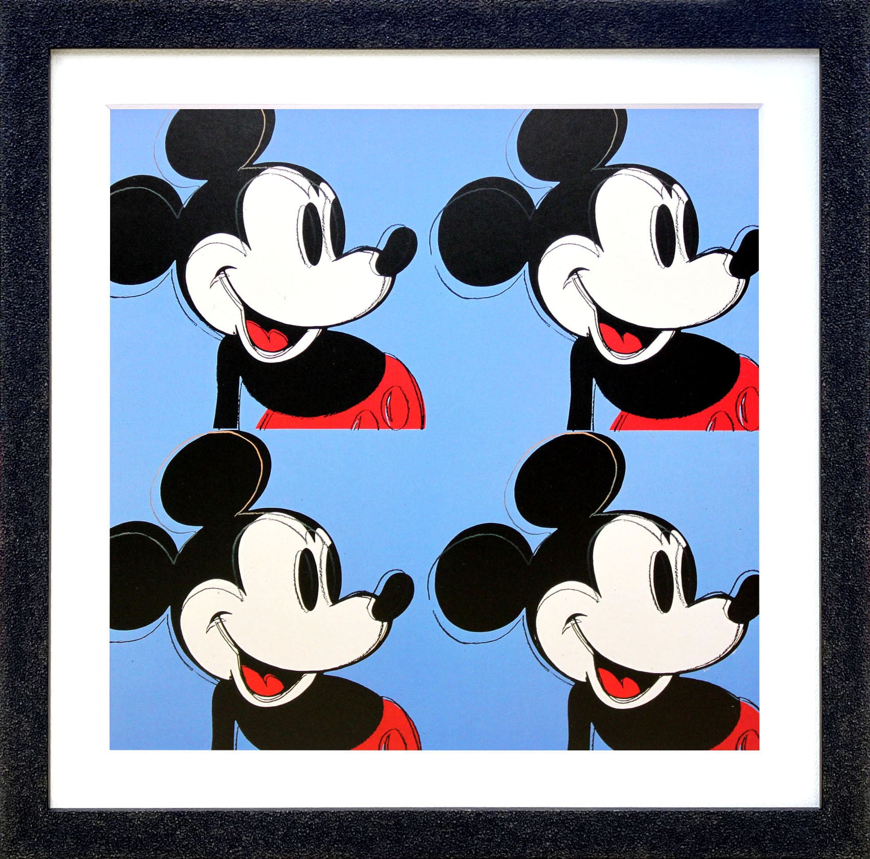 アンディ ウォーホル「ミッキーマウス フォー(ブルー)」展示用フック付