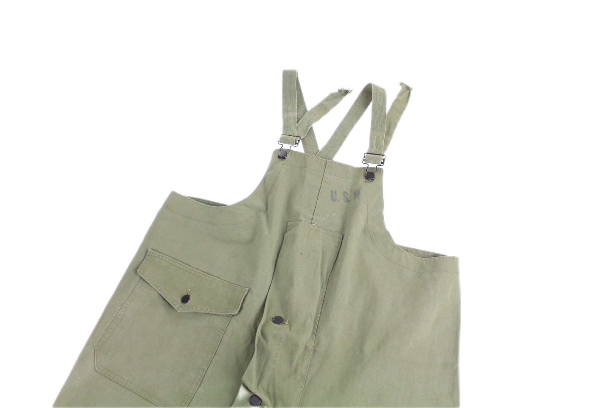 1950s〜 US NAVY N-2 レインデッキパンツ オーバーオール【OT-6891】 | cv