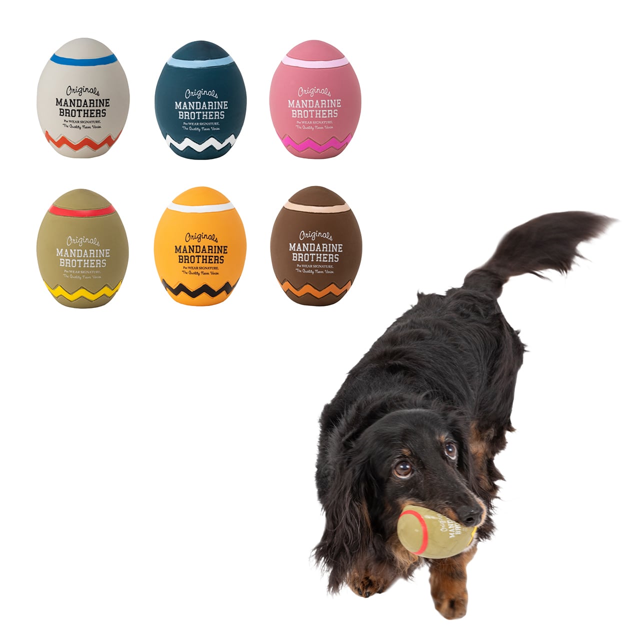 LATEX ZIGZAG EGG TOY ラテックスジグザグエッグトイ | MANDARINE