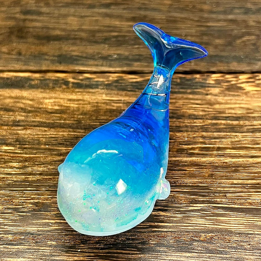 つる927】クールなおひるねくじらさん形オルゴナイト☆他2点 つる927】