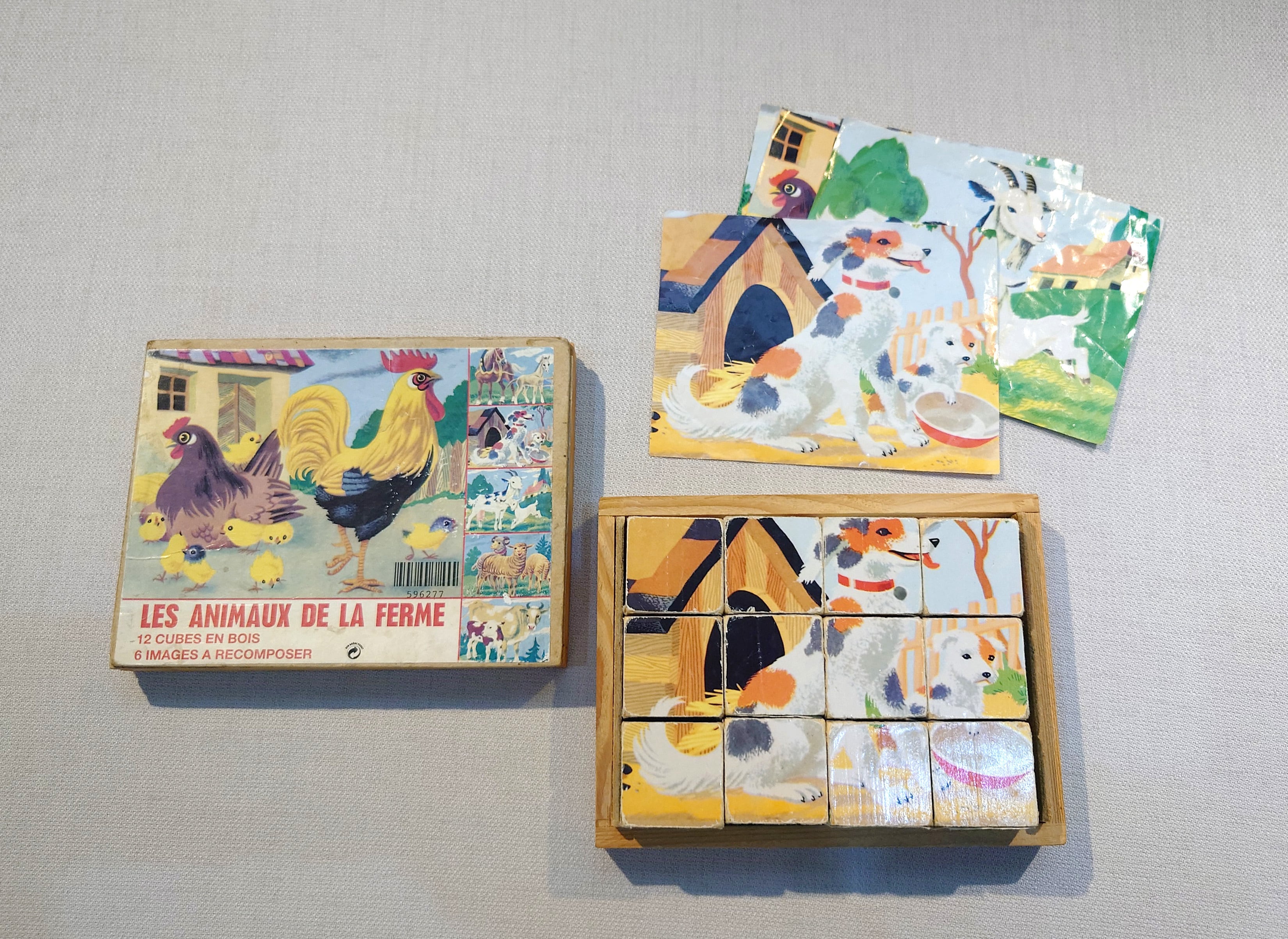 フランスアンティーク ゲーム「NAIN JAUNE」木箱 | Yocca Antique