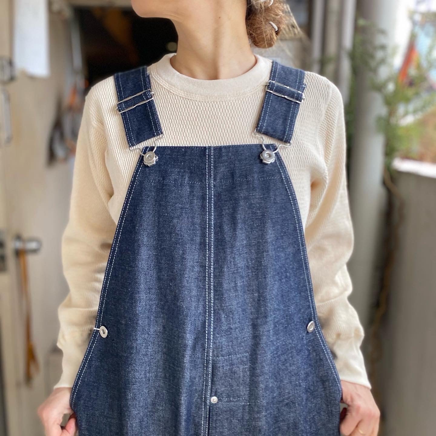 再入荷TUKI (ツキ) TYPE2 デニムサロペット-indigo-(0152) | Debby