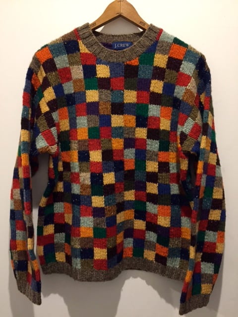 1990's OLD J.CREW パッチワークニット | SEGA-RU