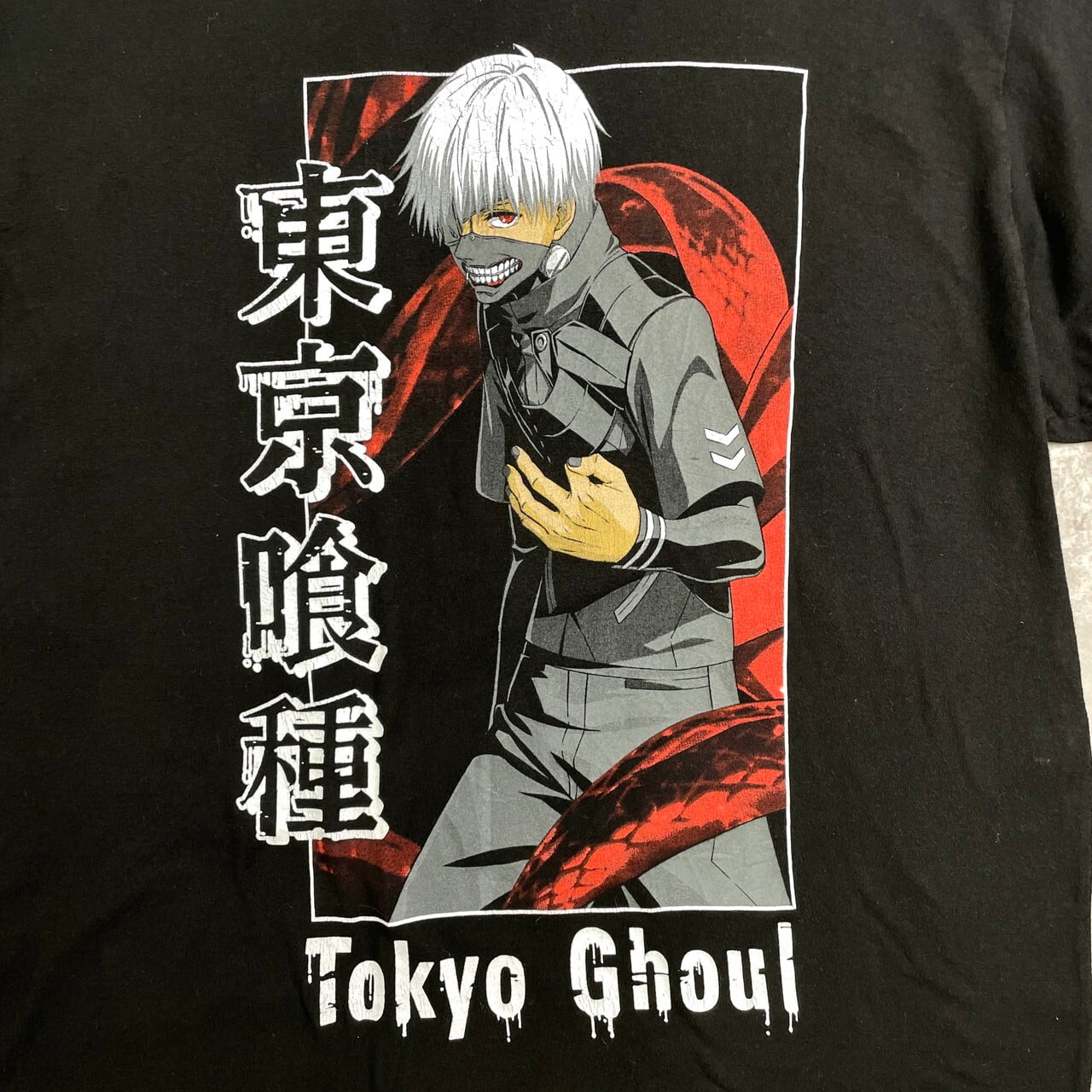 東京喰種 Tokyo Ghoul アニメ キャラクター プリントTシャツ メンズXL