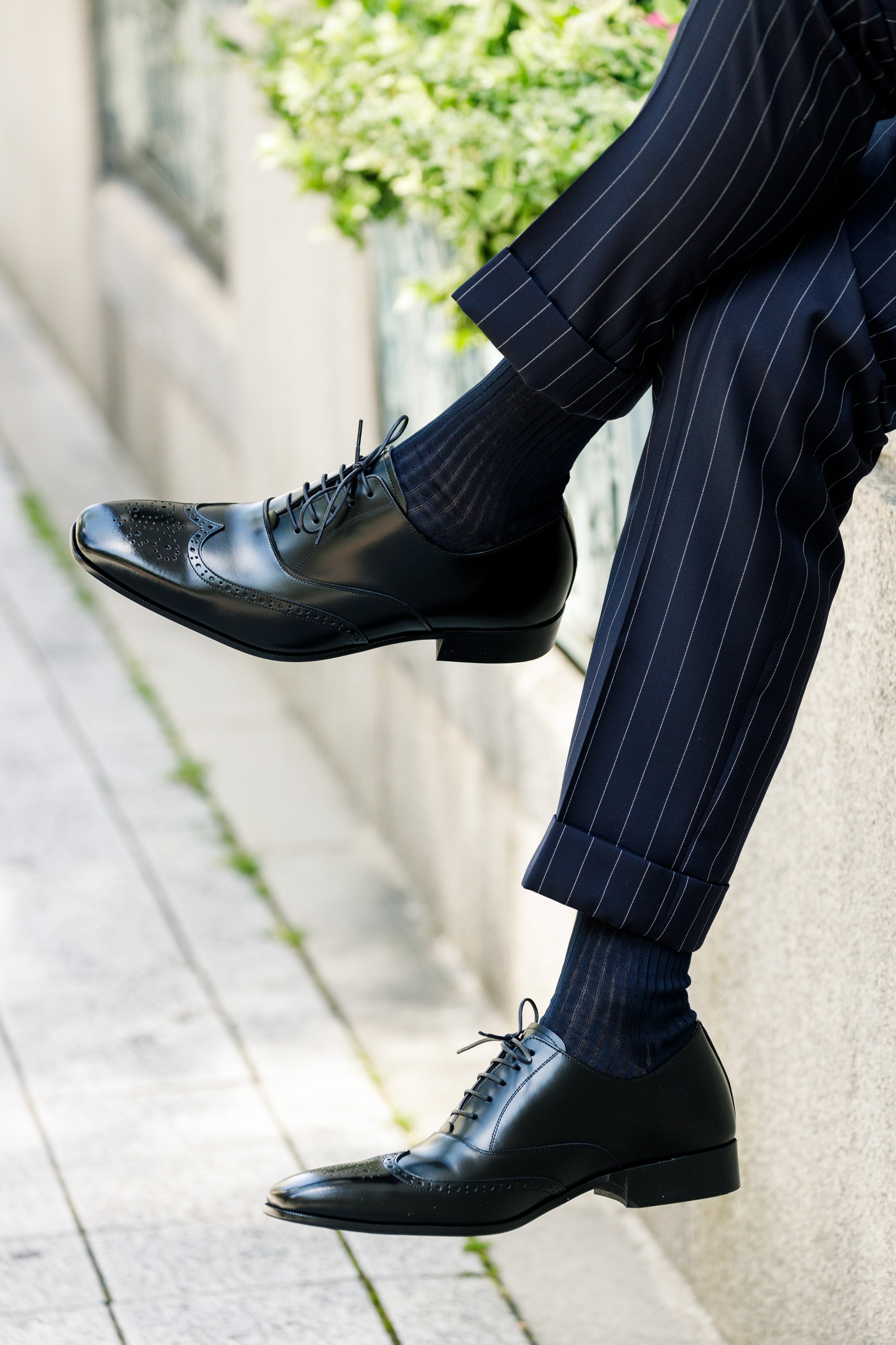 6cmUP シークレットシューズ〉ウイングチップ／黒 | 6cmアップのメンズ