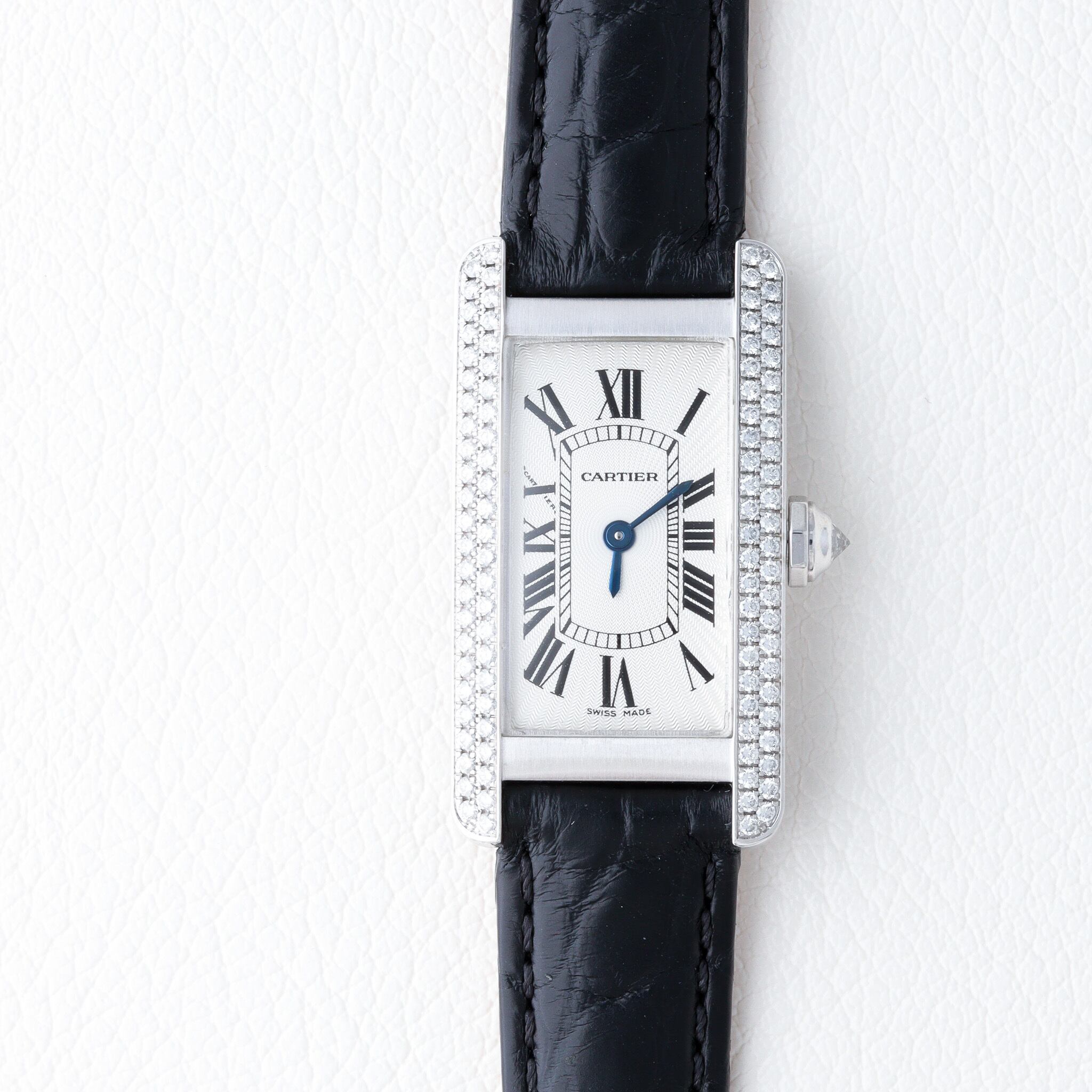 カルティエ タンク アメリカン SM WG 純正ダイヤモンド | Ante