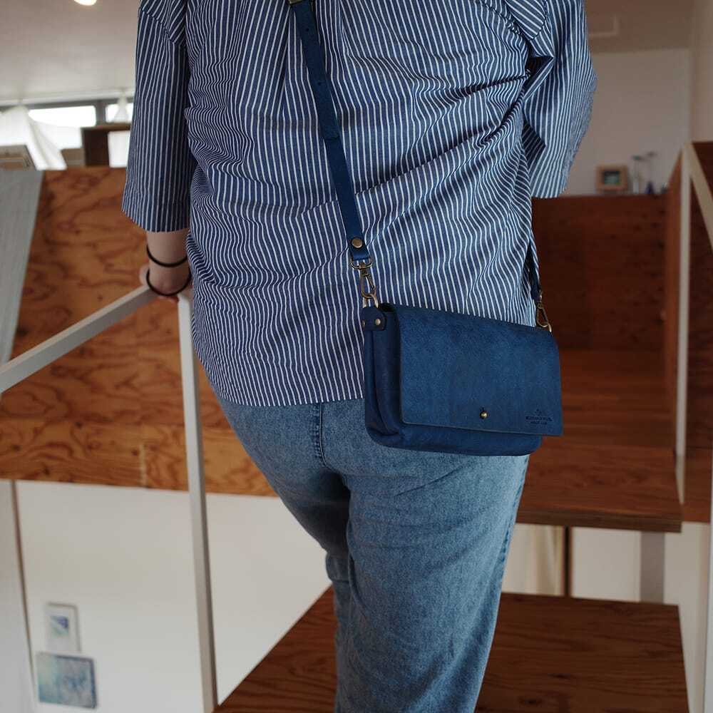 斜めがけショルダーバッグ（Sサイズ）【ブルー】（在庫あり） | セミ