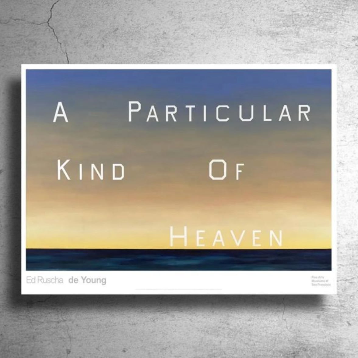 現代美術家『エド・ルシェ』アメリカ現代美術館制作ポスター | 特殊