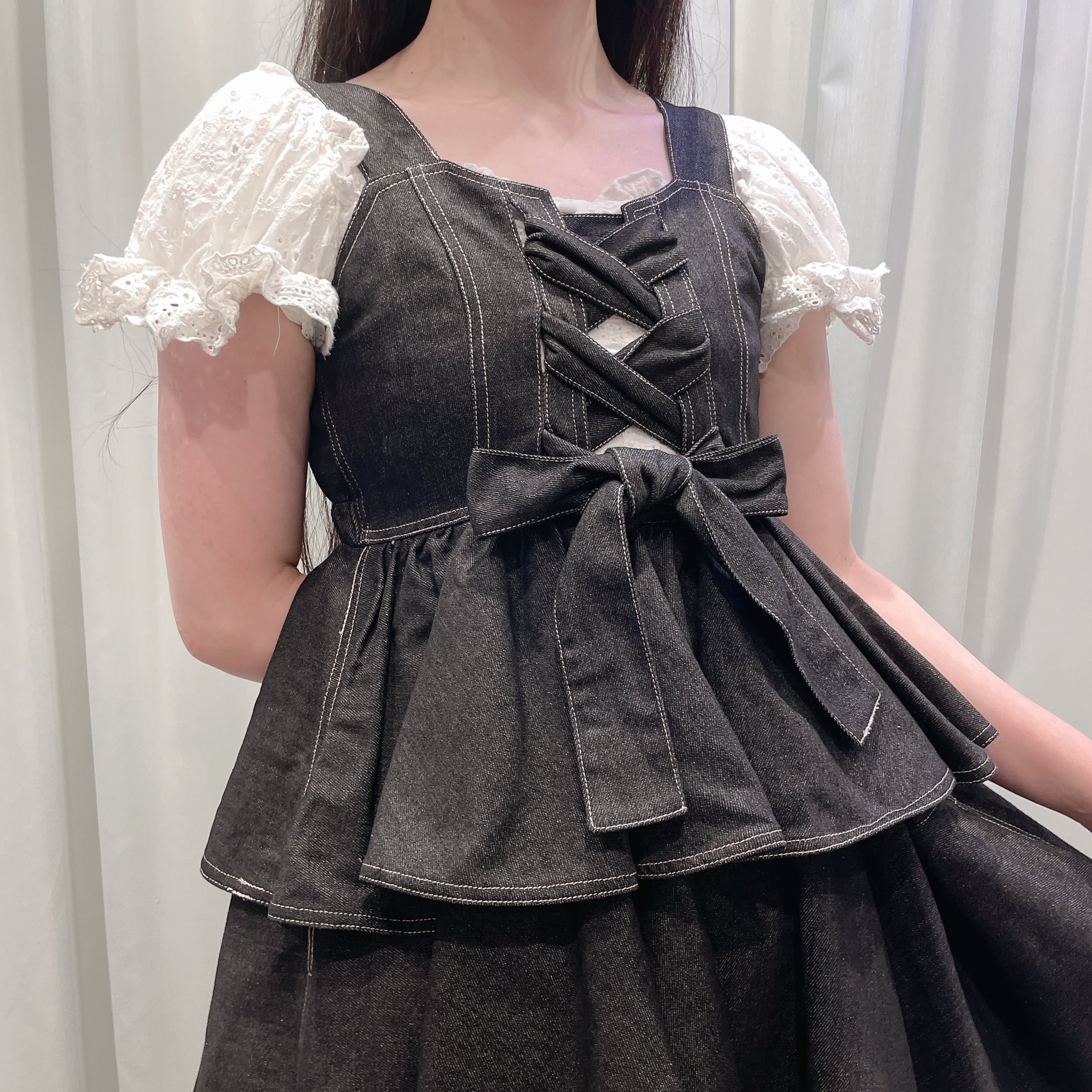 Starry】デニムフリルミニワンピース | lilLilly official webstore