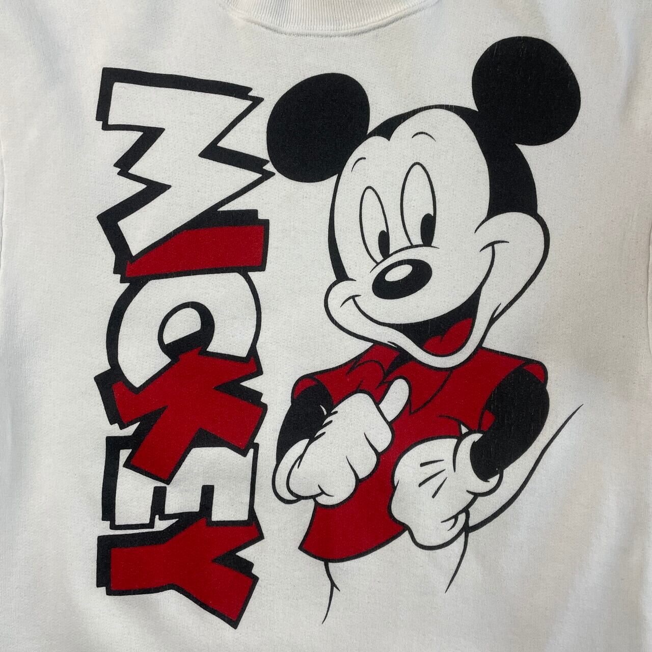 90年代 USA製 Disney ミッキーマウス スウェットシャツ 両面プリント