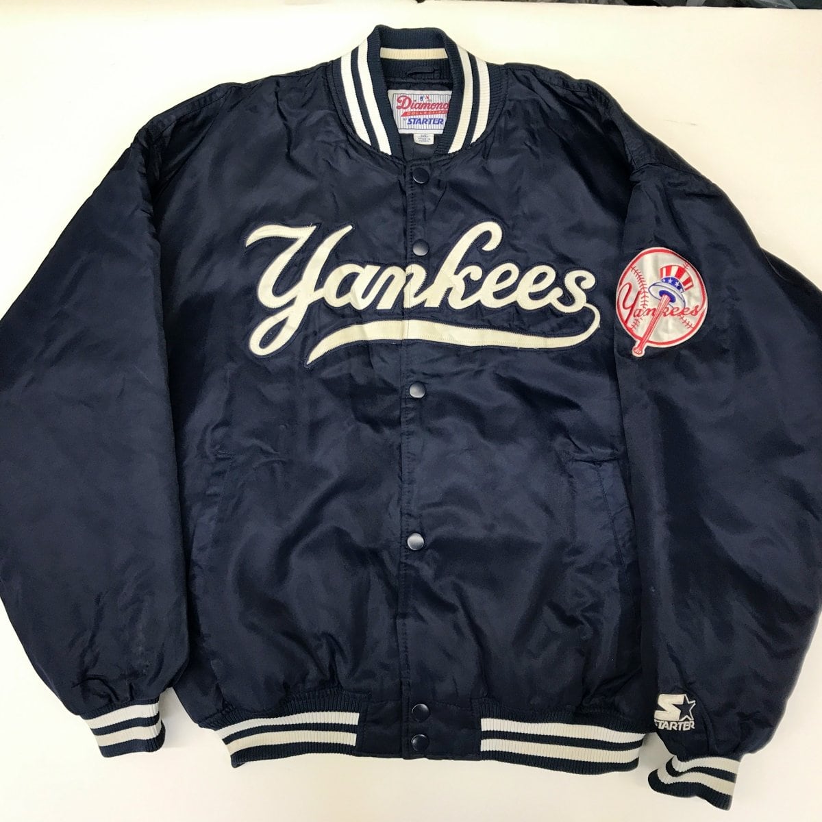 STARTER 90年代 YANKEES ヤンキース ナイロンスタジャン 中綿 キルト