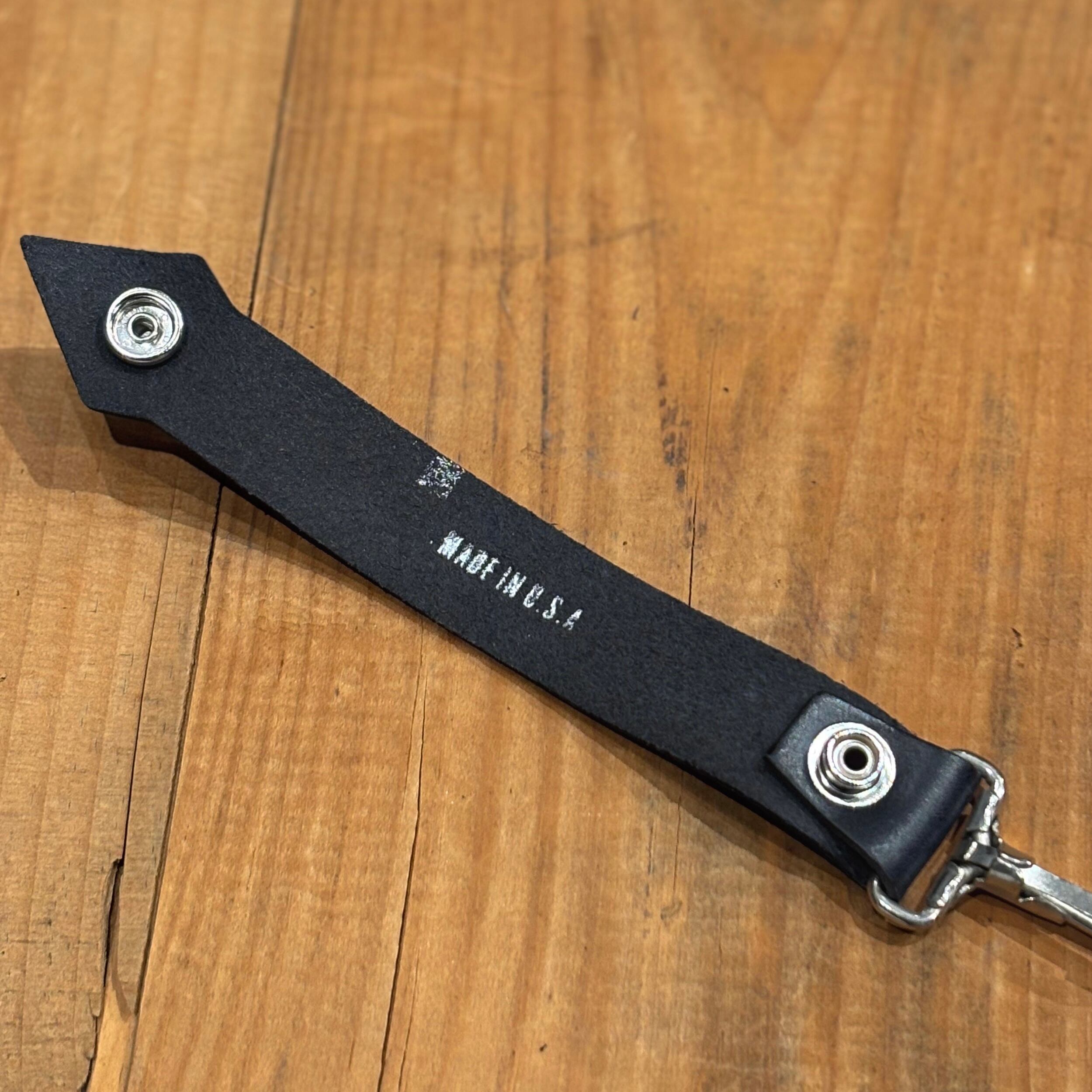 US MADE Leather Key Holder Black / アメリカ製 レザー キーホルダー