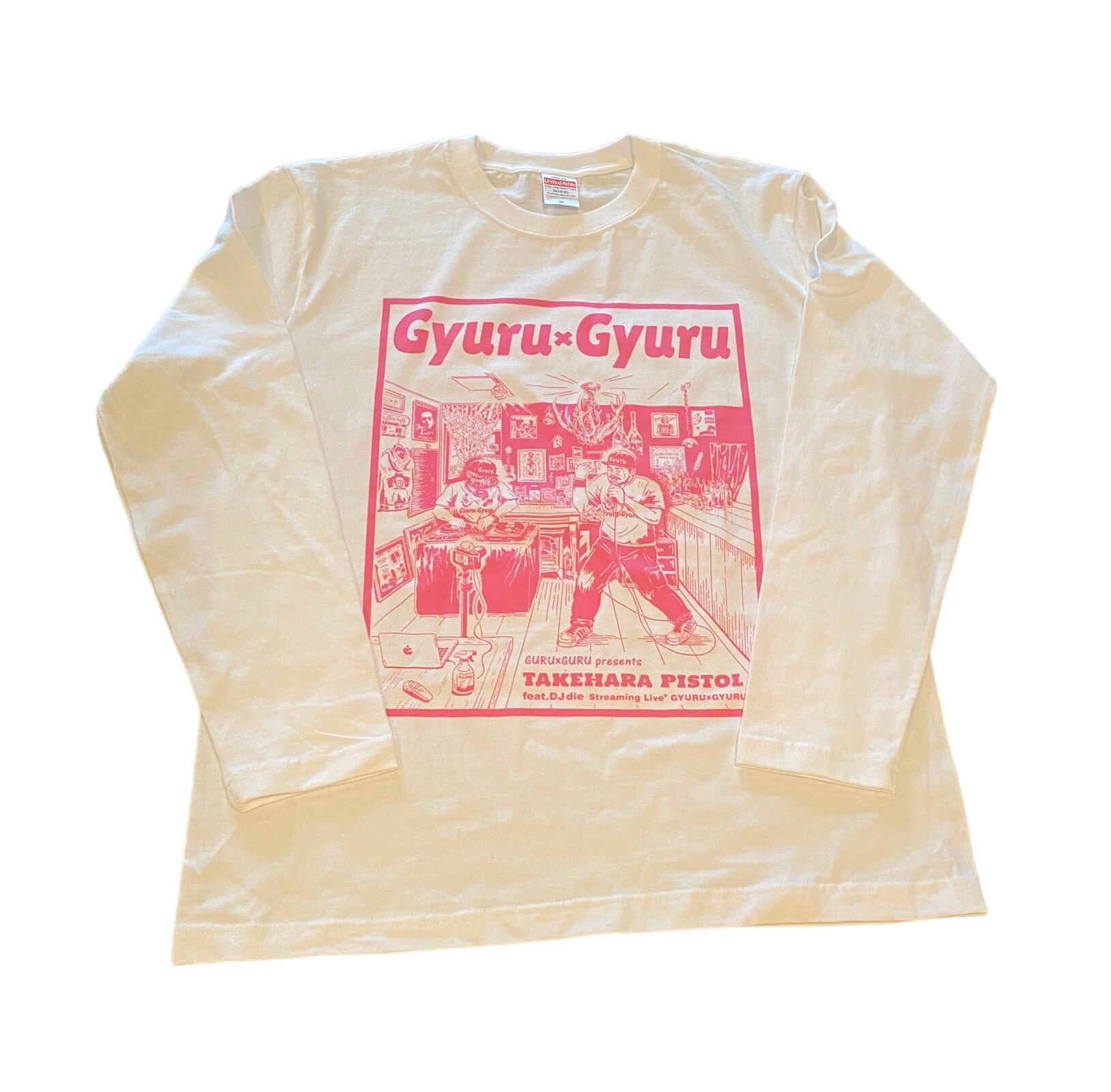 GYURUxGYURU イラスト Tシャツ 竹原ピストル feat. DJ die ver
