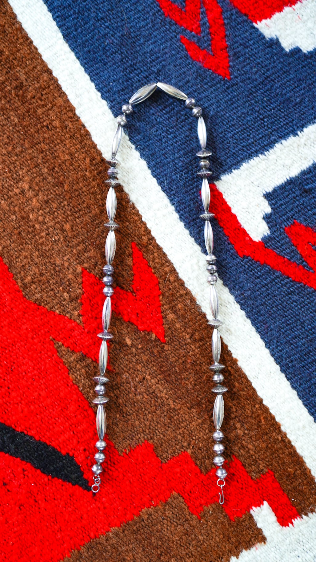 VINTAGE】ナバホ シルバー ビーズ ミックス ネックレス 《ネイティブ