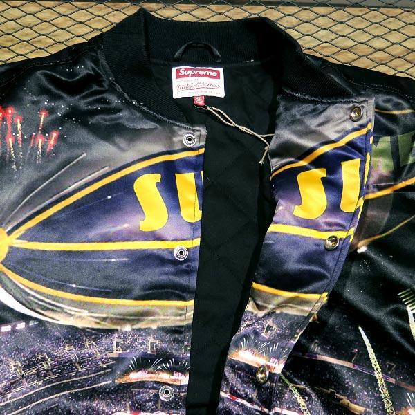 SUPREME x Mitchell & Ness 22SS STADIUM SATIN VARSITY JACKET サイズ