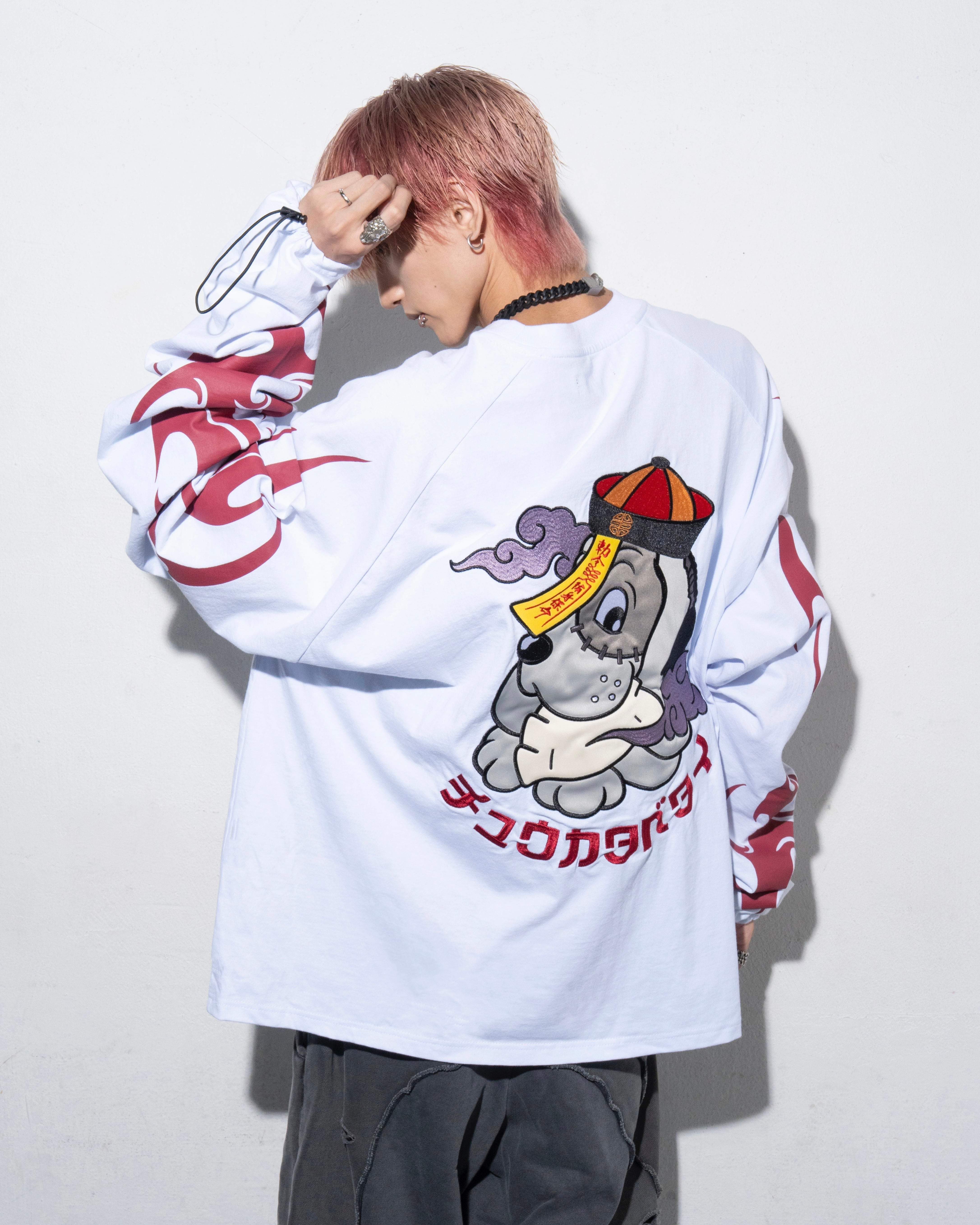 GALFY×チュウカタベタイ ロンT/白 | チュウカタベタイ