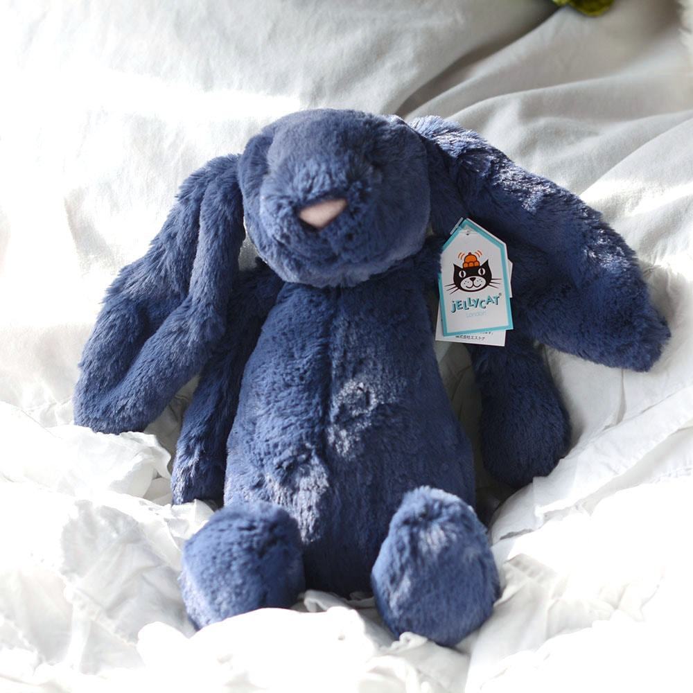 青いウサギ バシュフルバニー ネイビー ブルー Mサイズ Jellycat