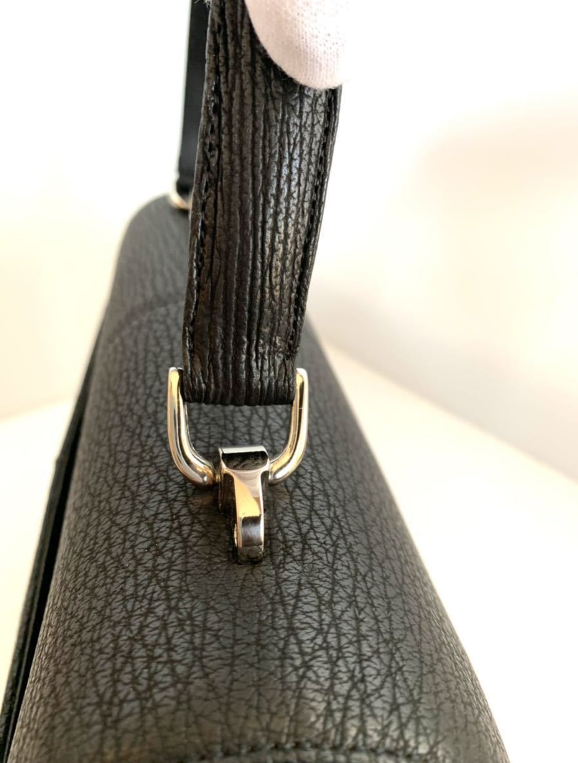 未使用】シャーク バッグ ブラック フォーマル 高級シャークスキン 鮫