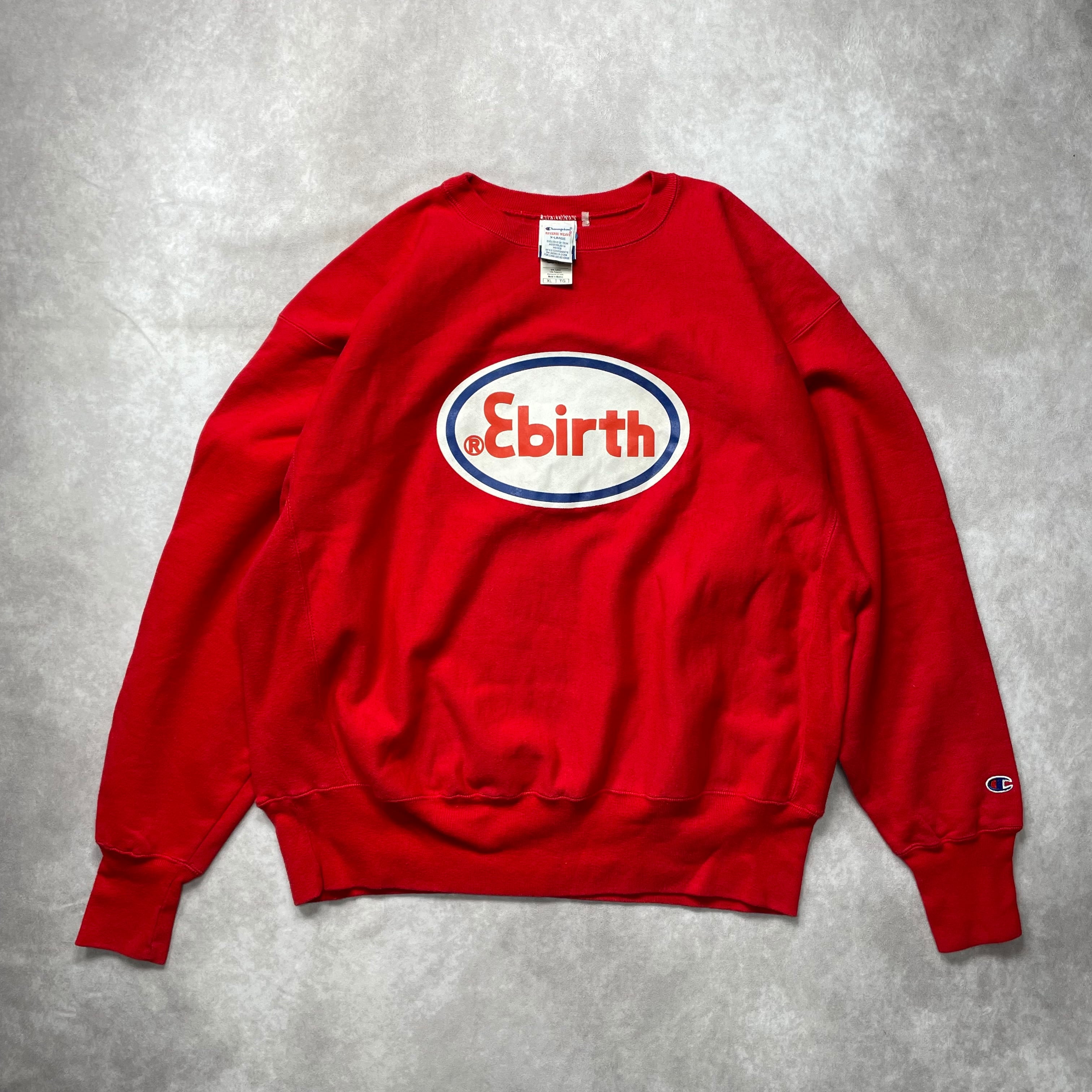 珍品】90s チャンピオン 刺繍タグ リバースウィーブ 赤 XL | 古着屋813
