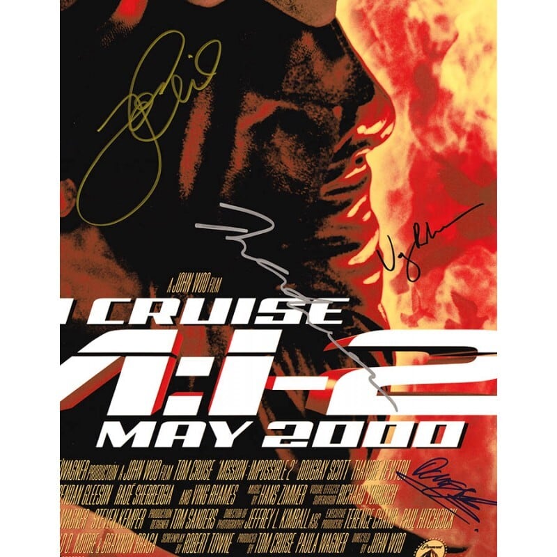 Mission Impossible II (M:II)【4名直筆サイン入りミニポスター