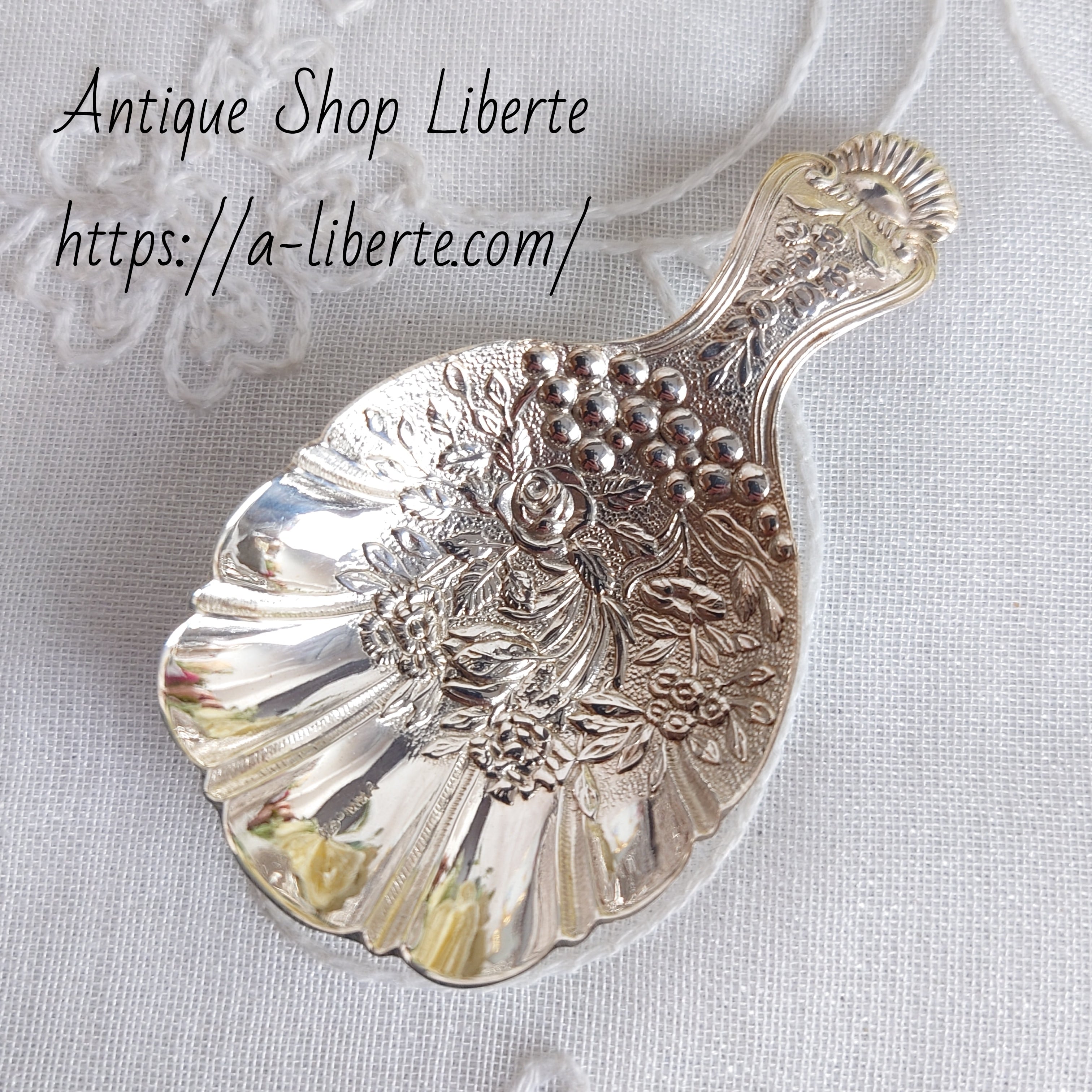 イギリス 純銀 シルバー ティーキャディースプーン | アンティーク