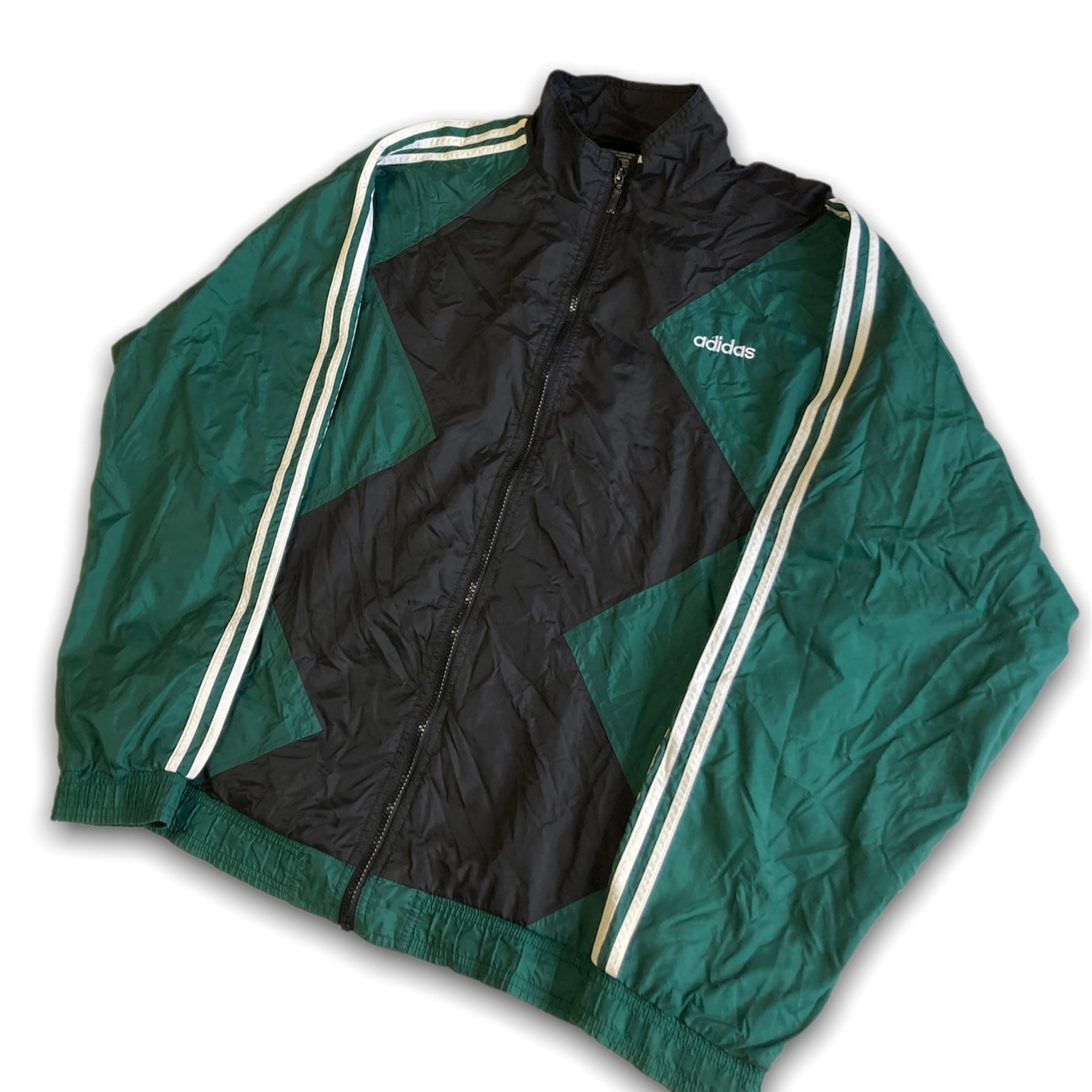 90s 国旗タグ adidas ナイロンジャケット | PUT ON HISTORY