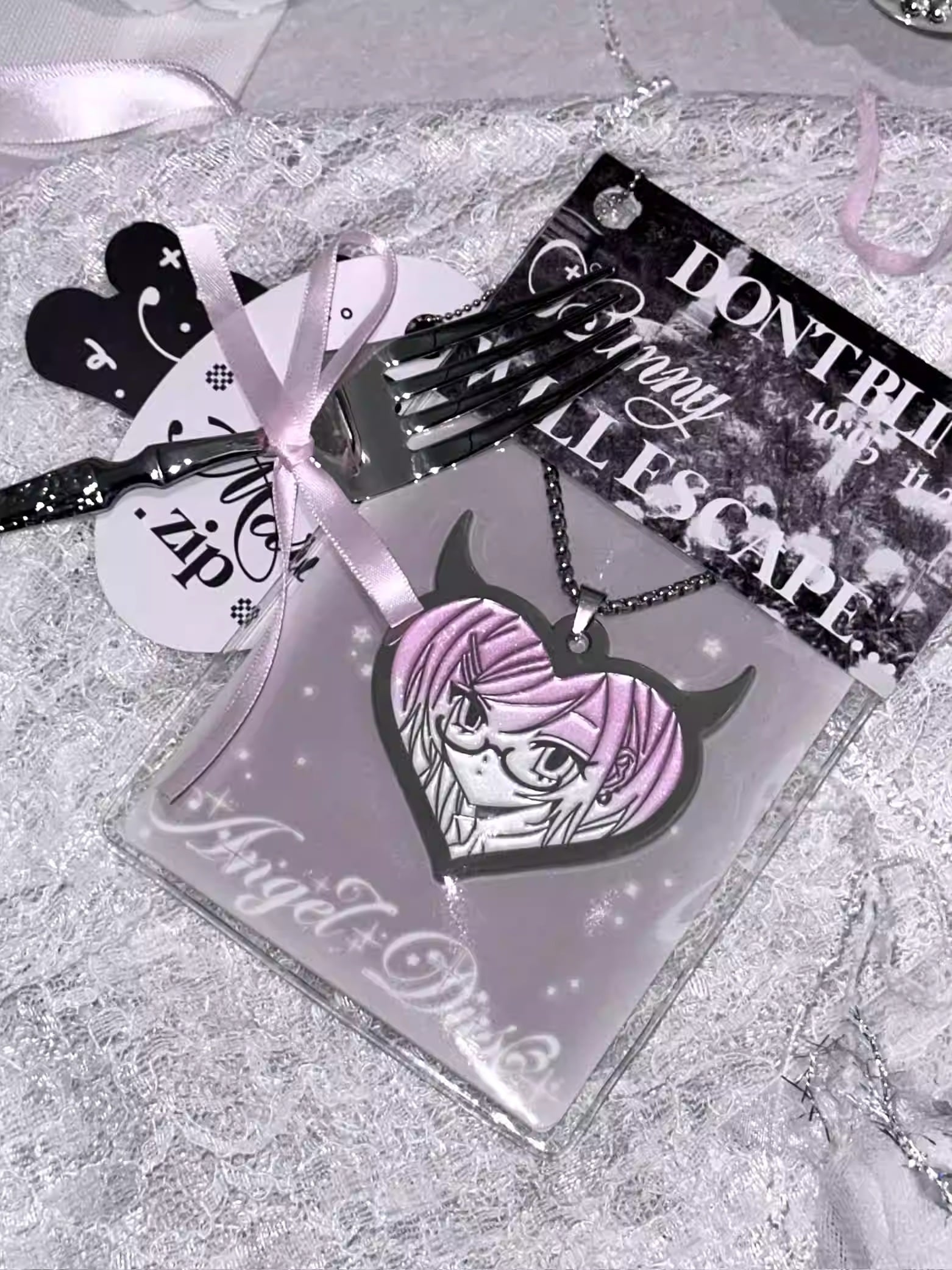 marumaruzip]エンジェルダストネックレス【合金ネックレス】 | MarxhMero