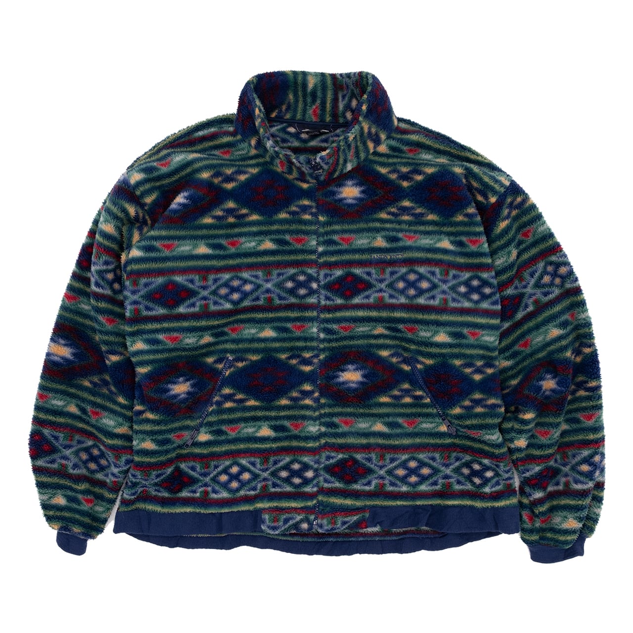 USED】90s LANDS' END ランズエンド Fleece Jacket フリースジャケット