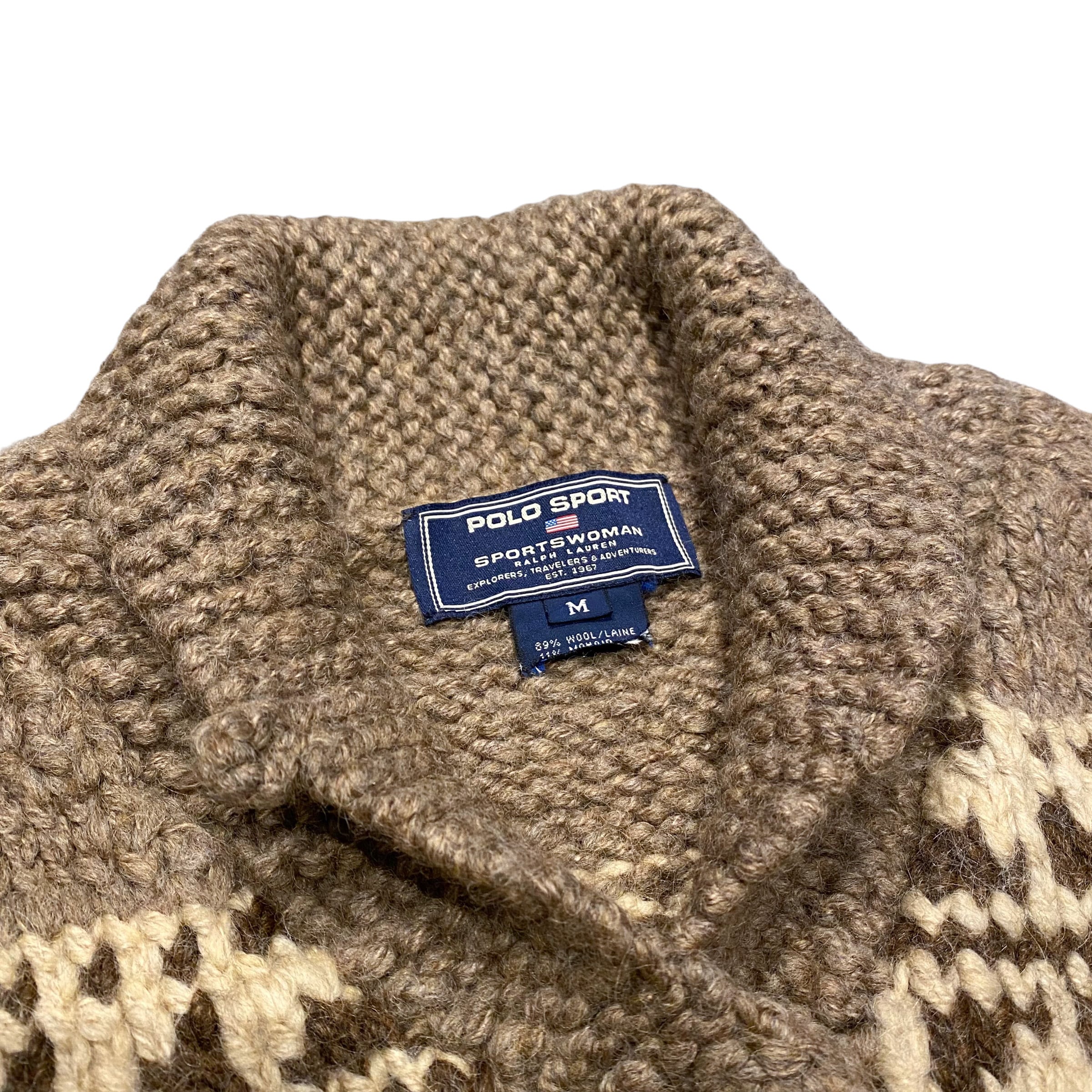90's Polo Sports by Ralph Lauren Cowichan Sweater M / ポロスポーツ