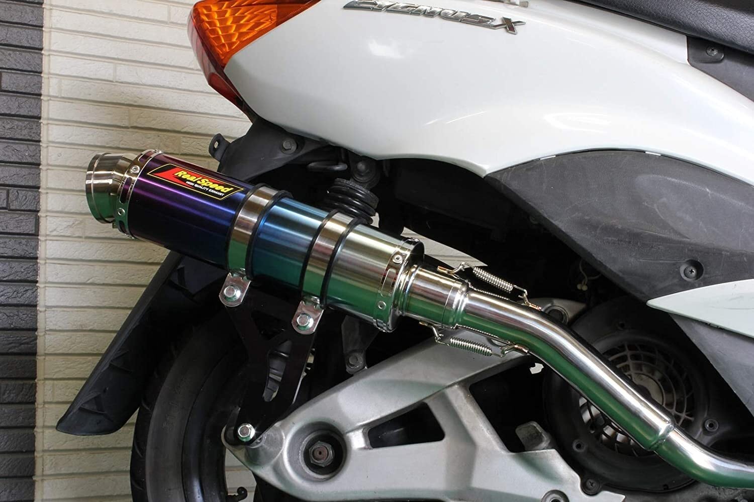 シグナスX SE12J/SE44J マフラー フォーゼ ブルーチタン Realspeed