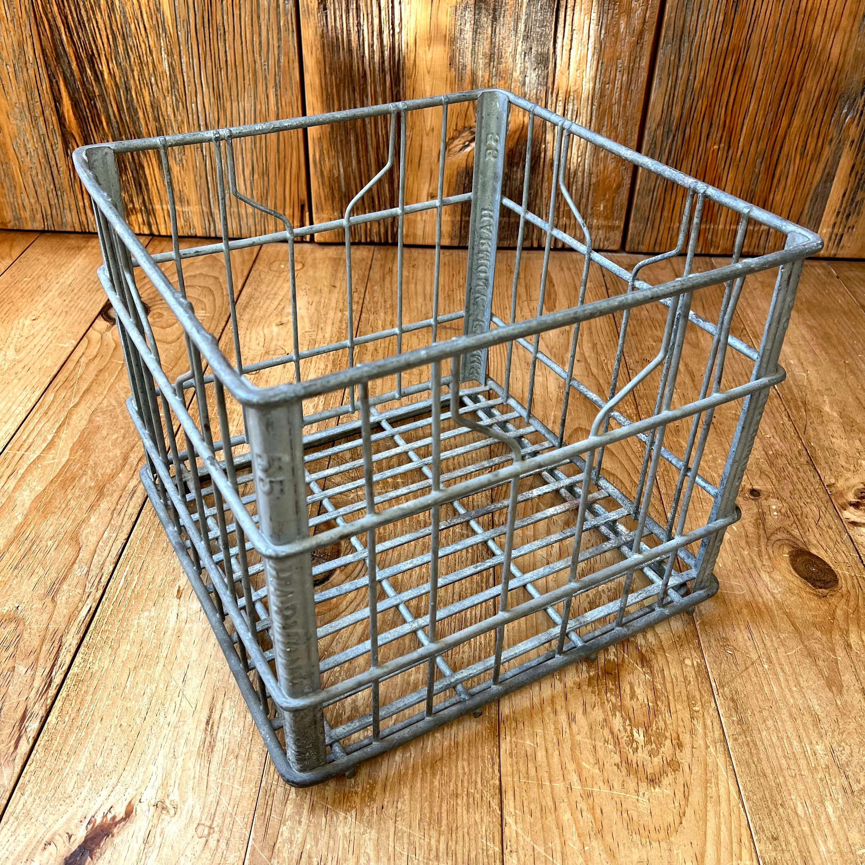 Vintage Wire Milk Crate ミルククレート 店舗 ショップ ディスプレイ