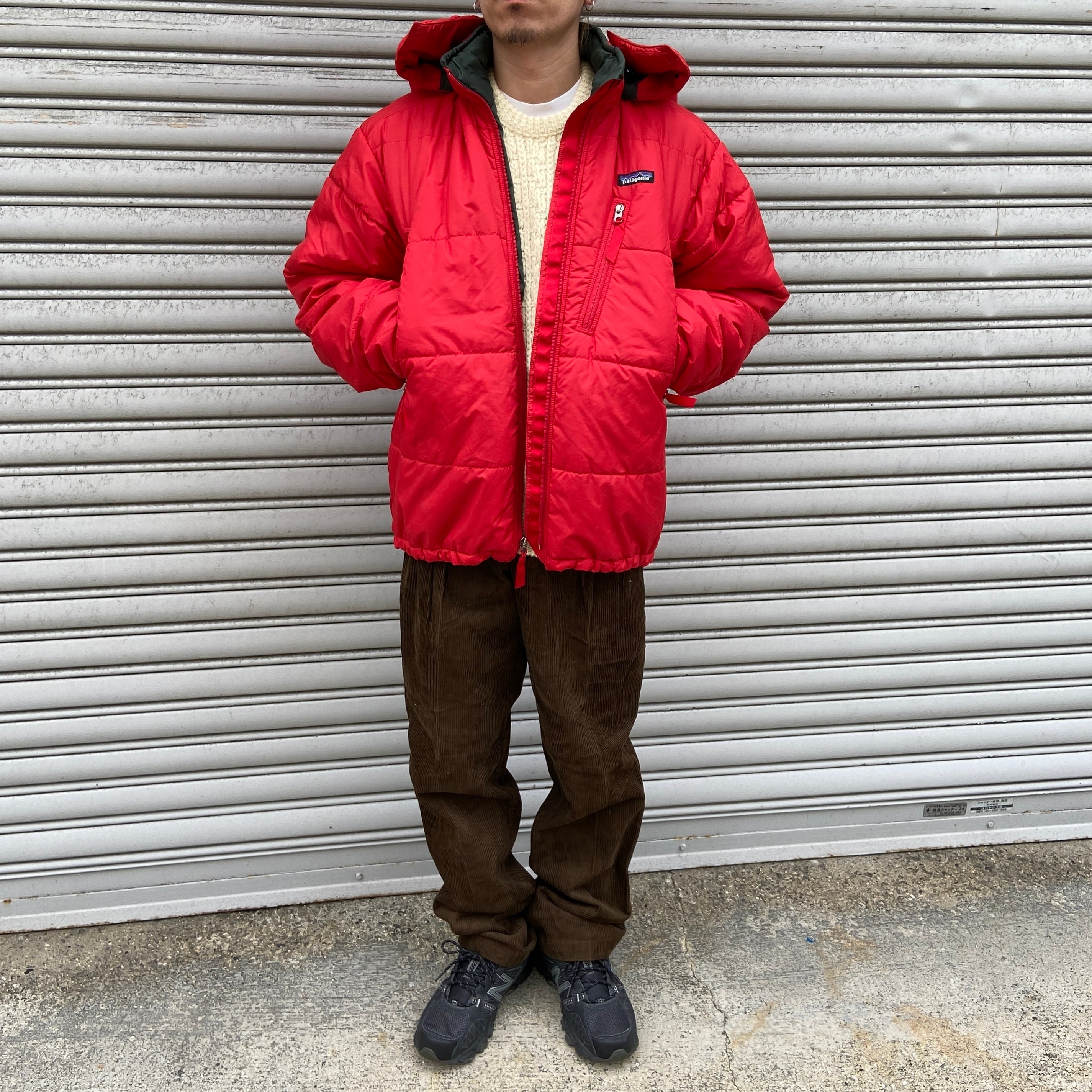 Patagonia パフジャケット メンズM 2001年製 赤 中綿ジャケット | 古着