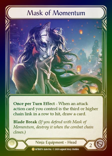 WTR079『RF』【Ninja】Mask of Momentum | カードショップ キウイ屋