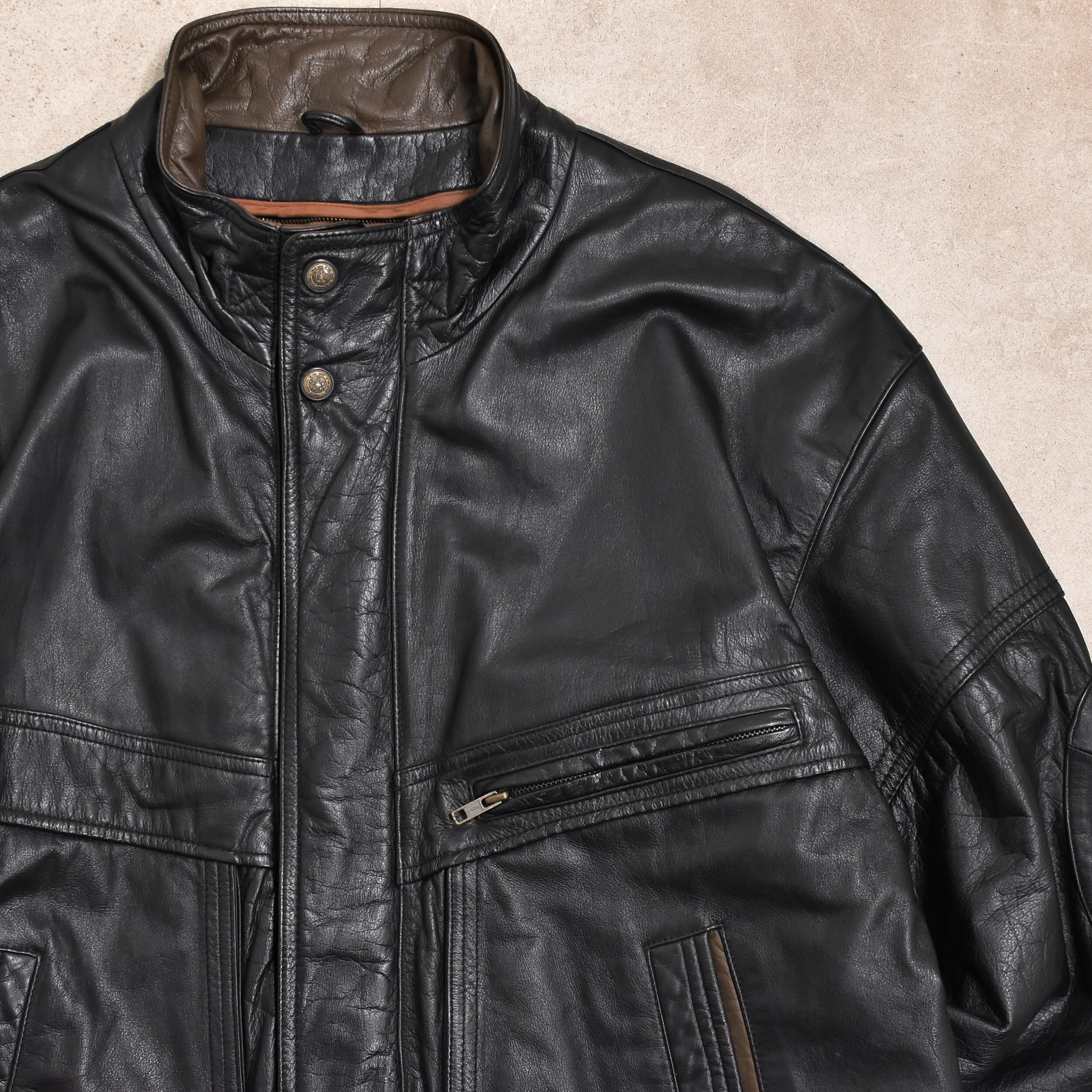 80～90s Reed sportswear leather blouson | 古着屋 grin days memory