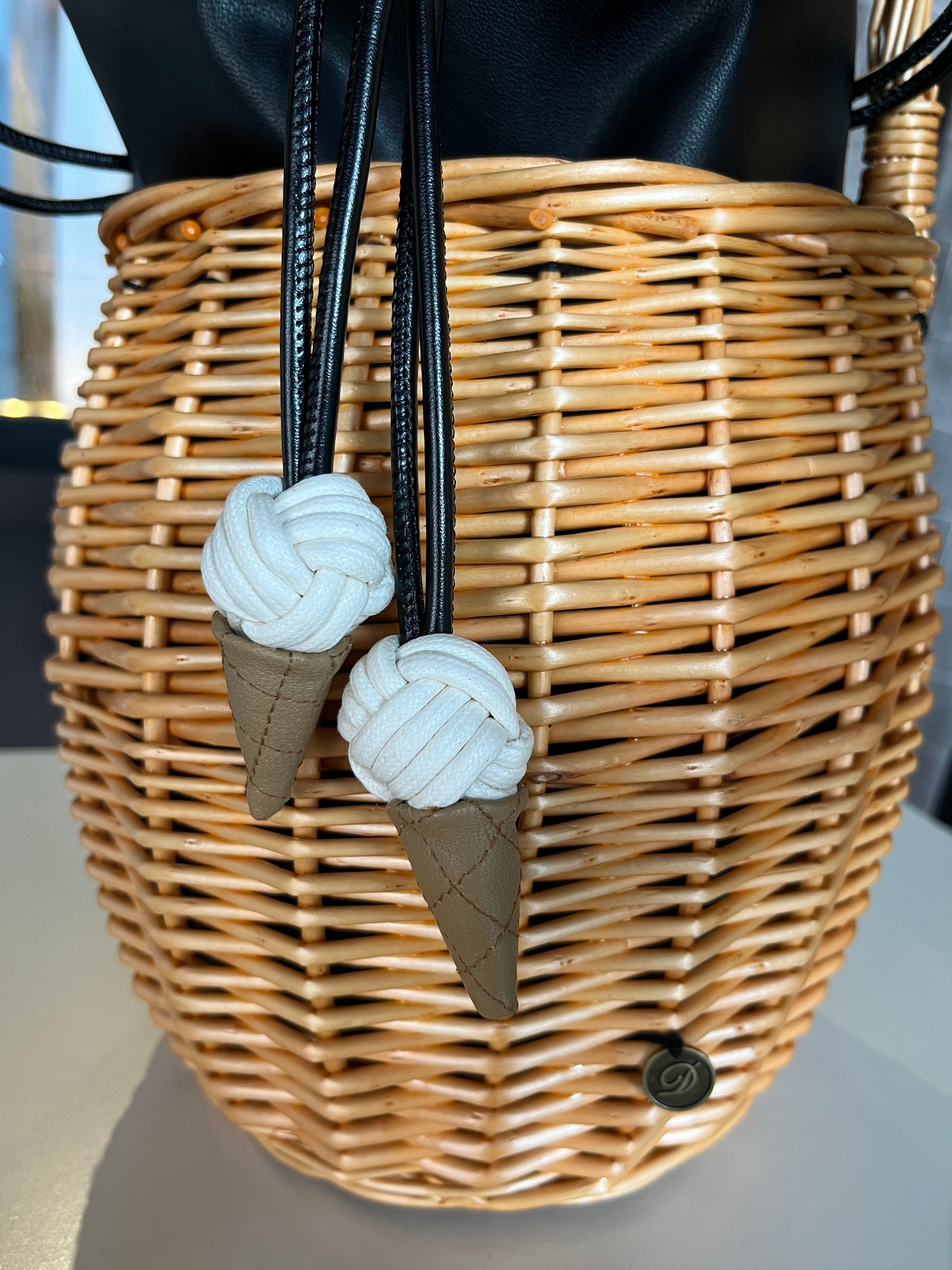 Demodee完売かごバッグソフトクリーム Demodee完売かごバッグソフト