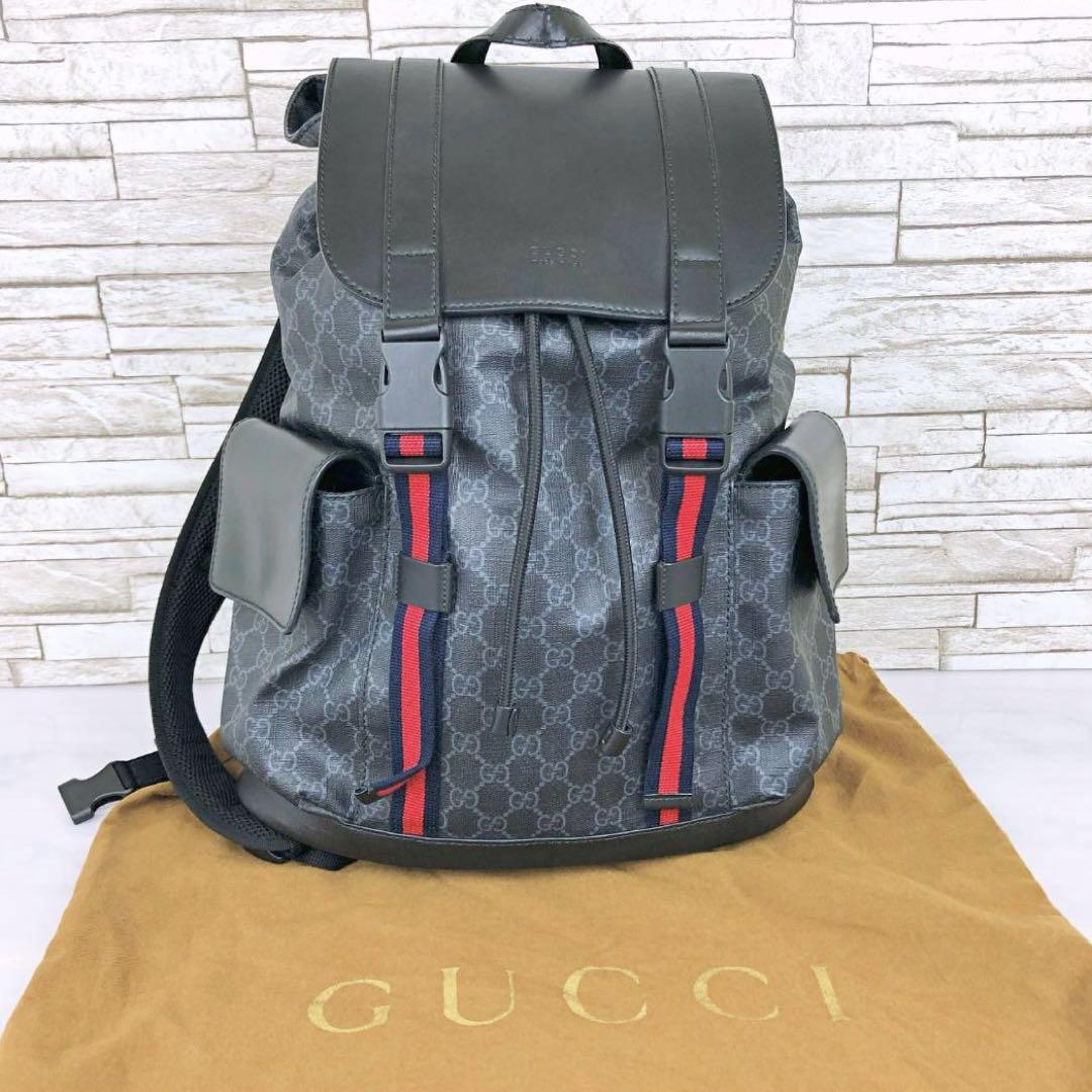 美品】GUCCI GGスプリーム キャンバス バックパック リュック グッチ