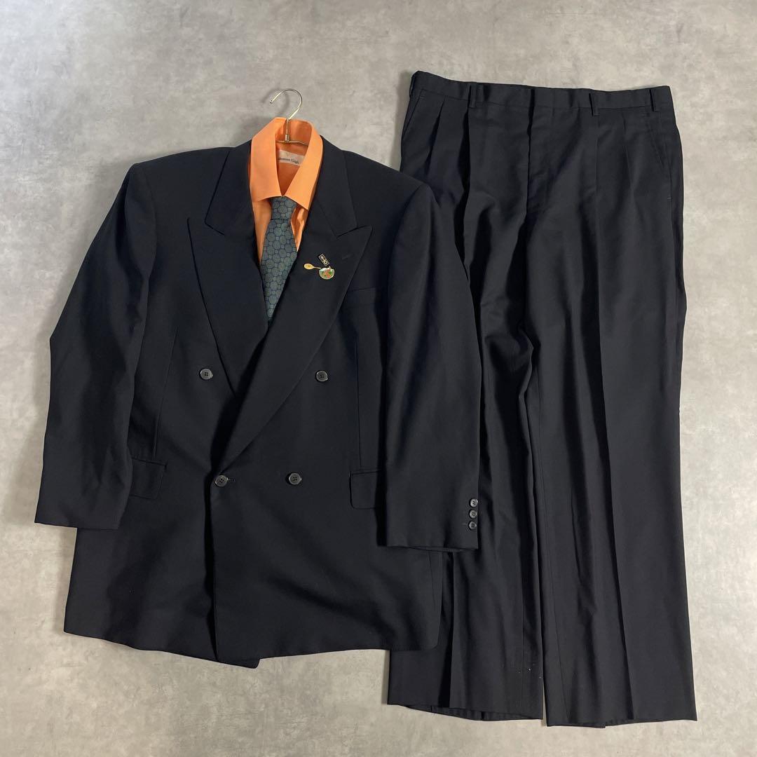 90s ヴィンテージ スーツ ダブル セットアップ ピンズvol.78 XL | Flog.