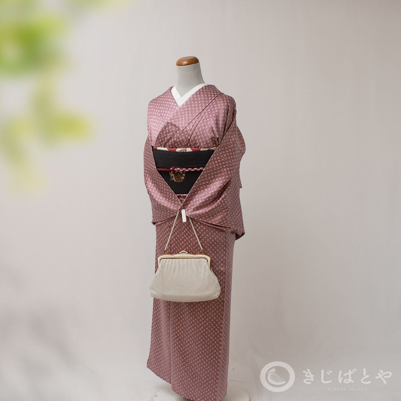 正絹綸子 京藤色の総絞り 袷 | きじばとや