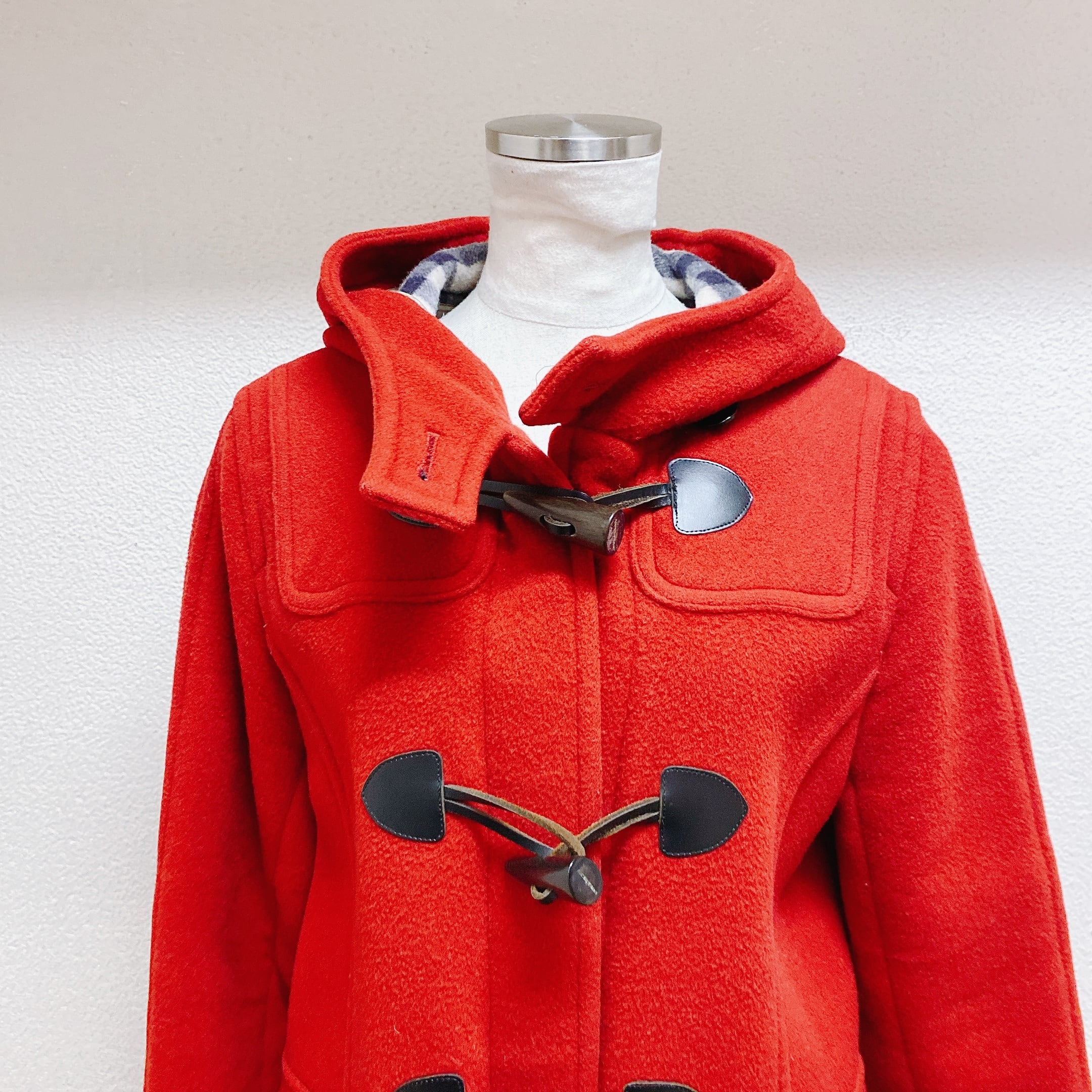 バーバリー ダッフルコート 赤色 ノバチェック BURBERRY LONDON | UTA