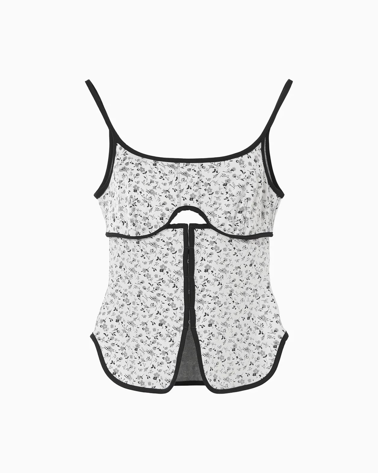 Mame Kurogouchi】Floral Jacquard Fraise Stitch Camisole Top