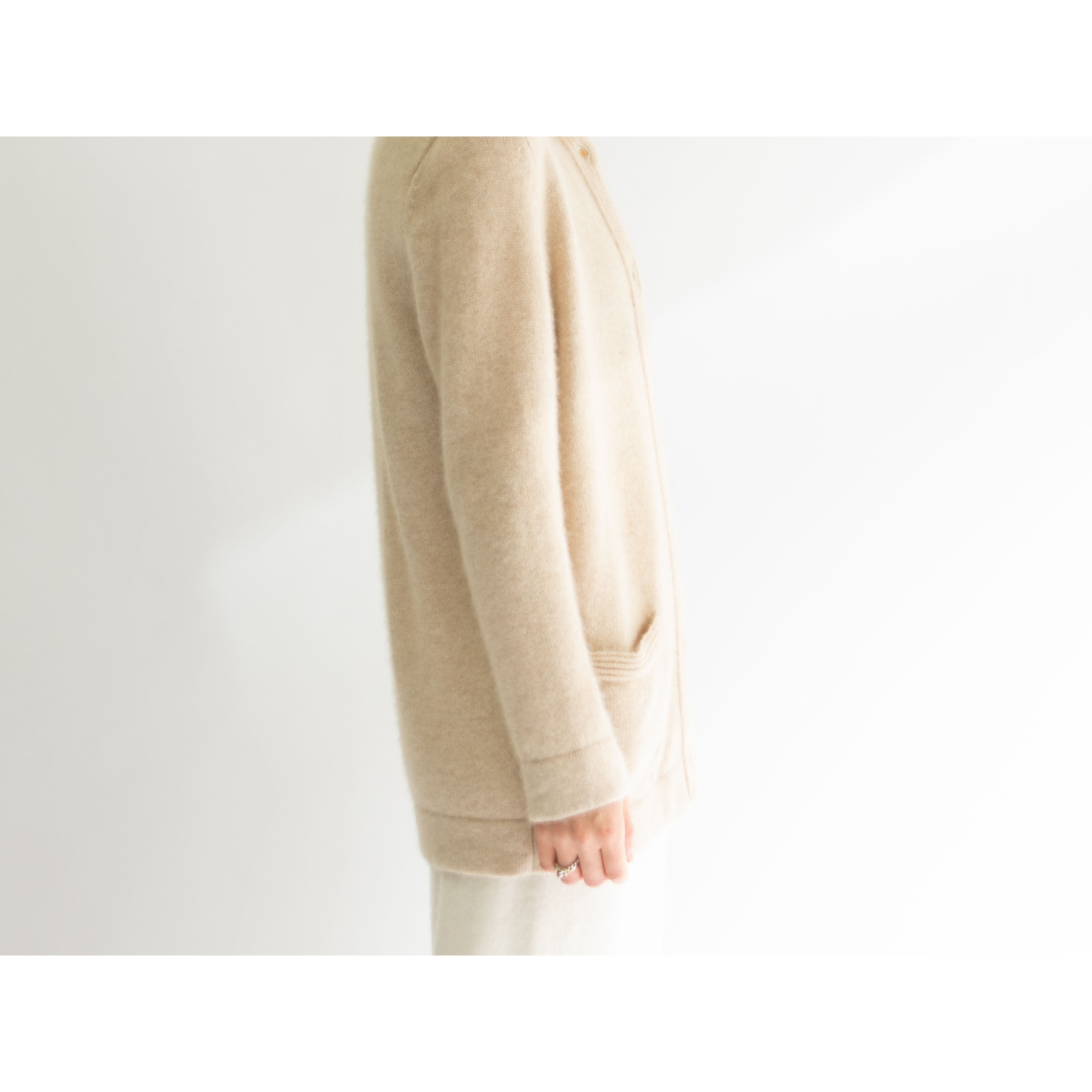 KING DEER】100% Cashmere Knit Cardigan（カシミヤニットカーディガン
