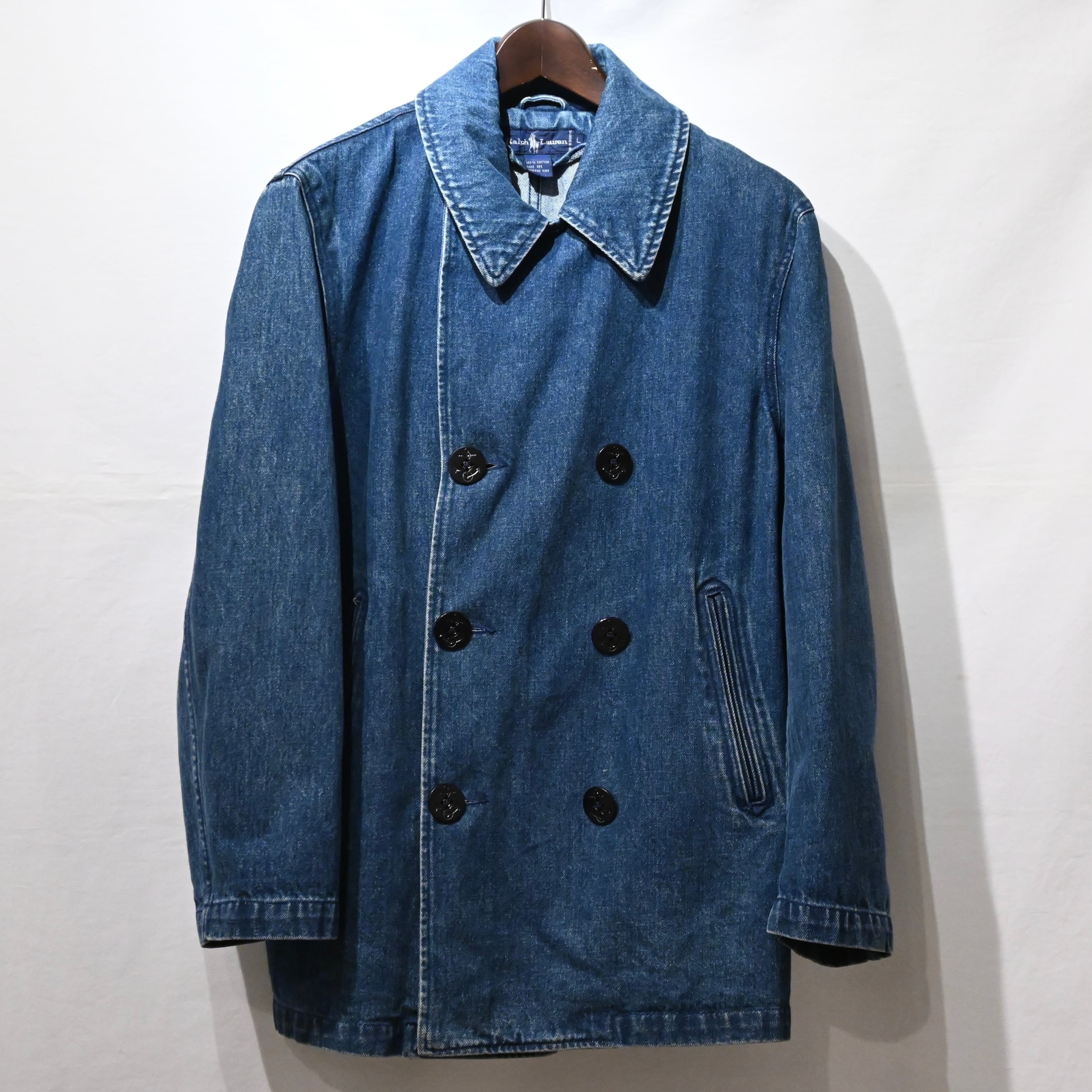 90's Ralph lauren denim P coat ラルフローレン Pコート | CROUT SAKAE