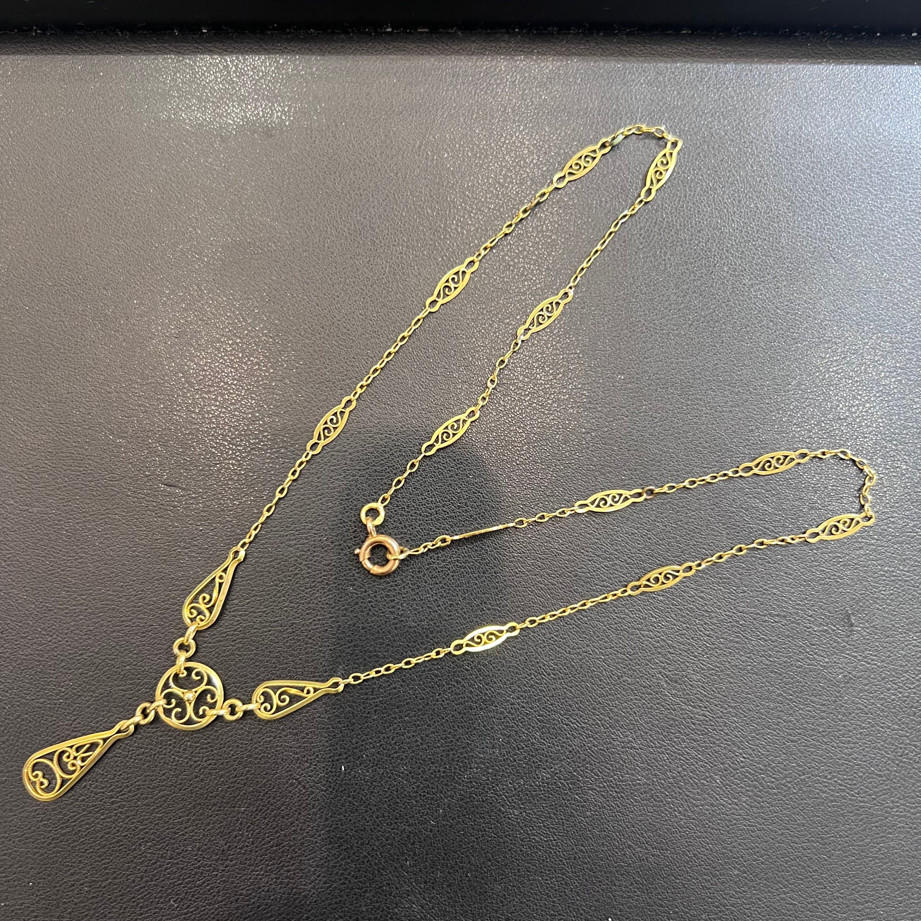 アンティークジュエリー DRN00093 フランス アンティーク 18金 K18