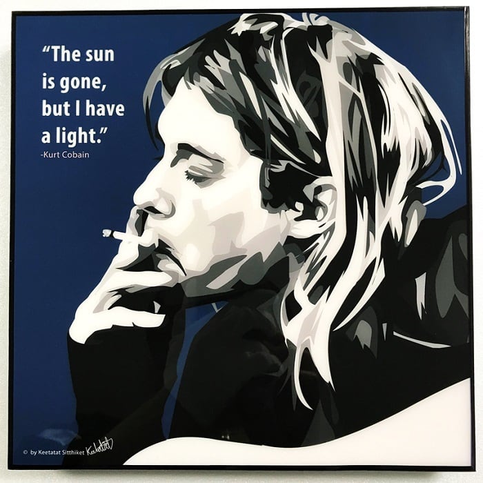 NIRVANA ニルヴァーナ (3) Kurt Cobain カート コバーン「ポップアート