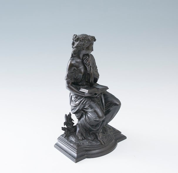 duchoiselle ブロンズ 銅製 少女像 置物 オブジェ インテリア 仏蘭西