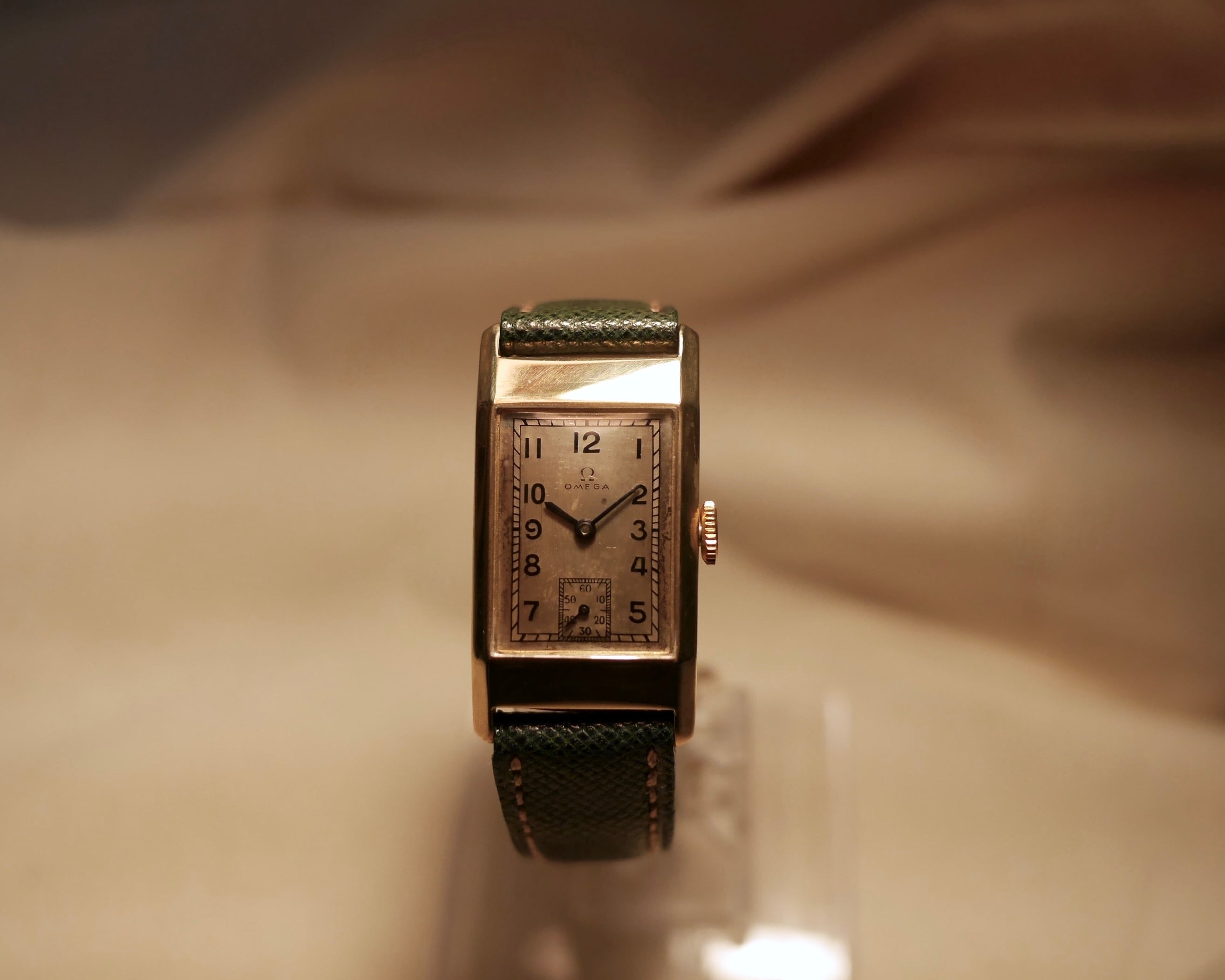 OMEGA】 1930s オメガ レクタンギュラー スクエア 9金無垢 稀少